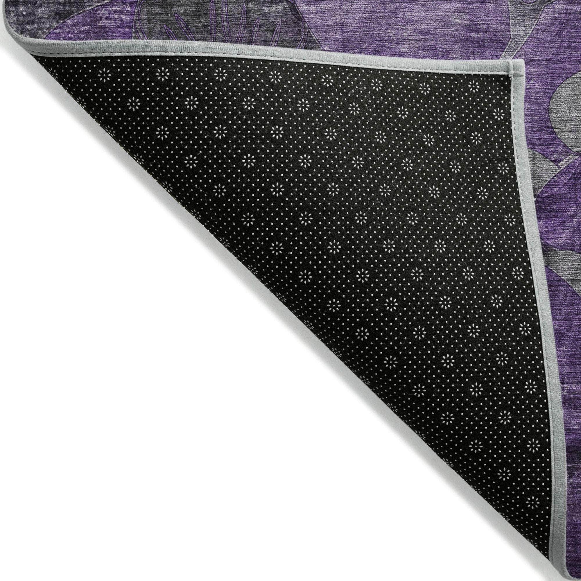 Machine Made ACN558 Purple Rugs