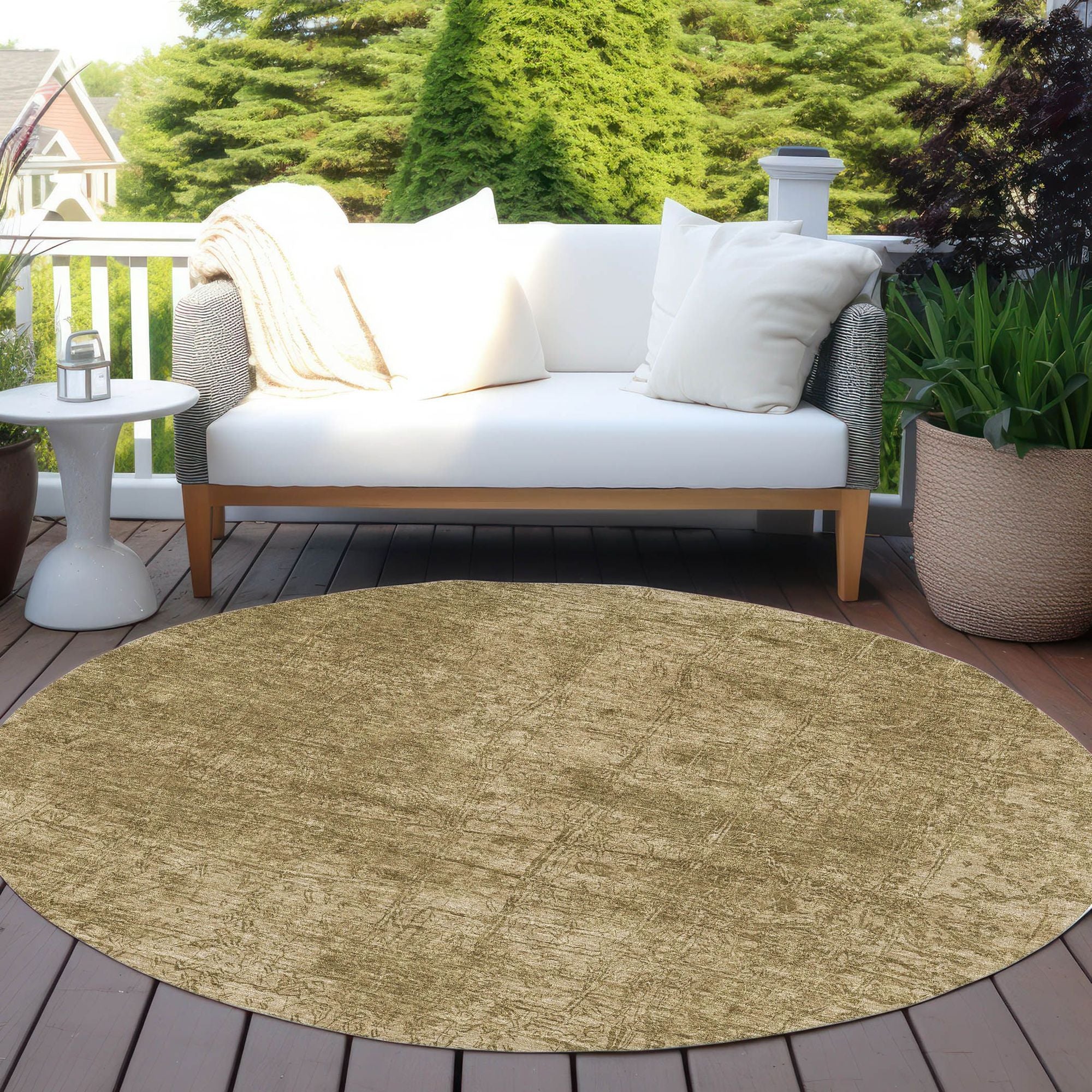 Machine Made ACN559 Beige Brown Rugs
