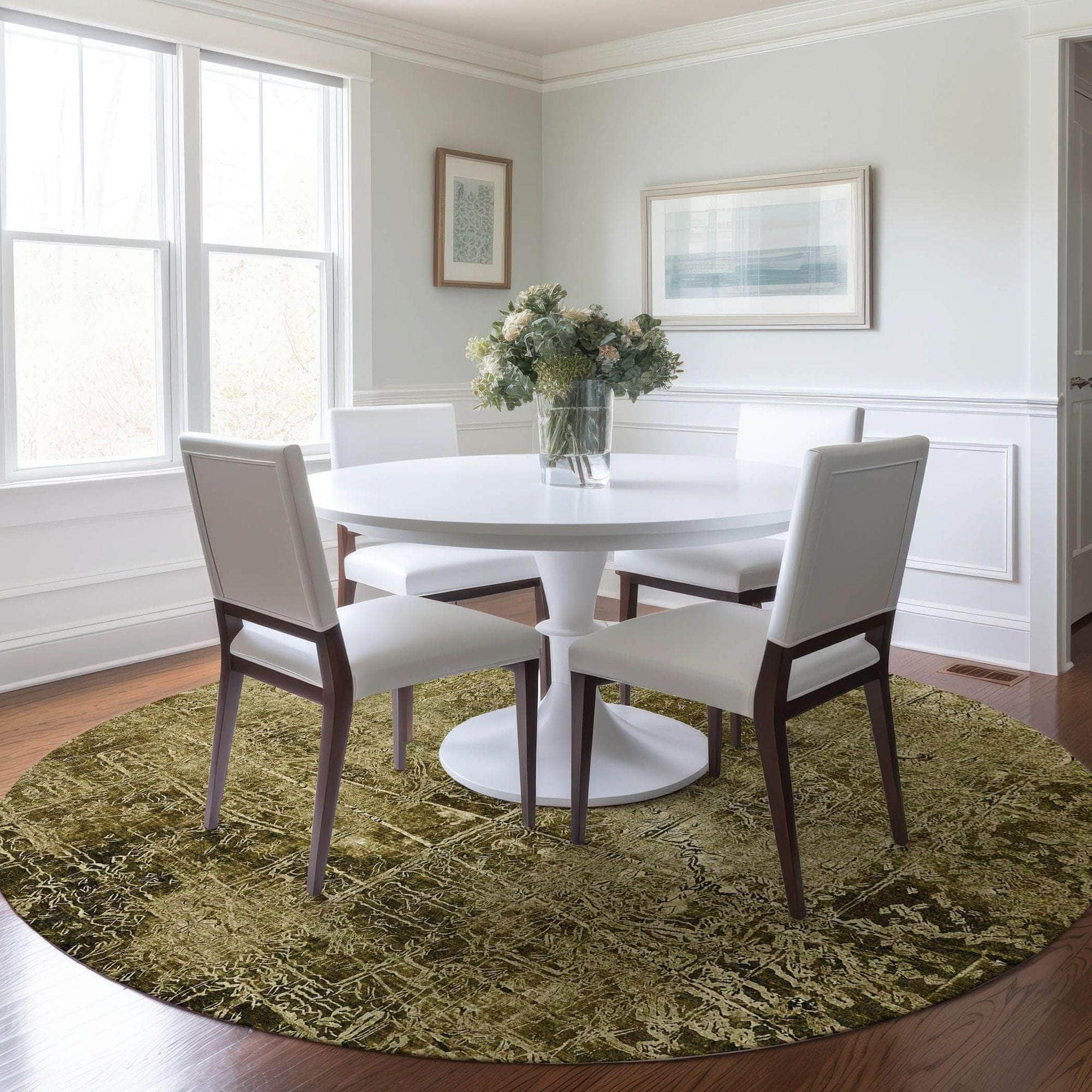 Machine Made ACN559 Brown Rugs