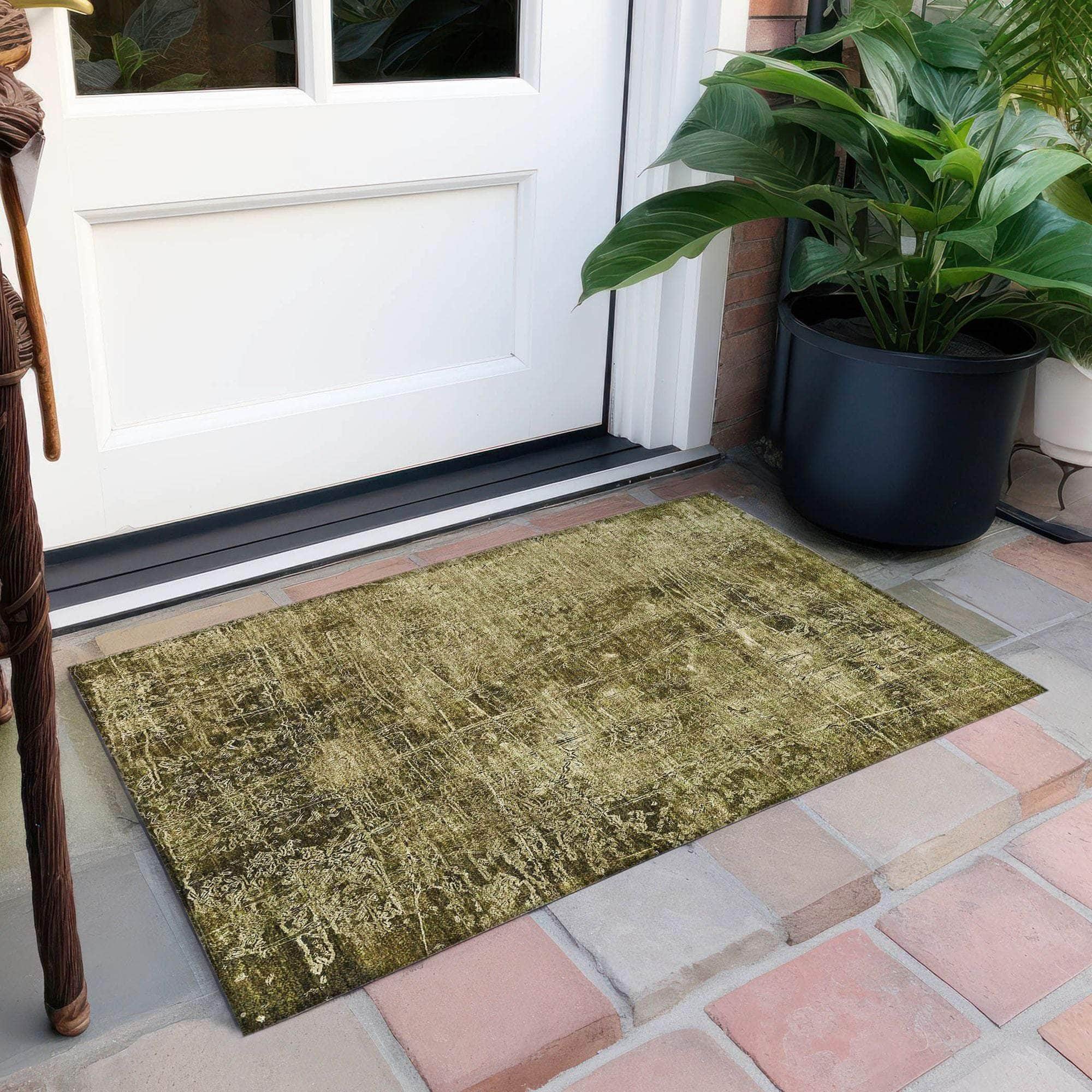 Machine Made ACN559 Brown Rugs