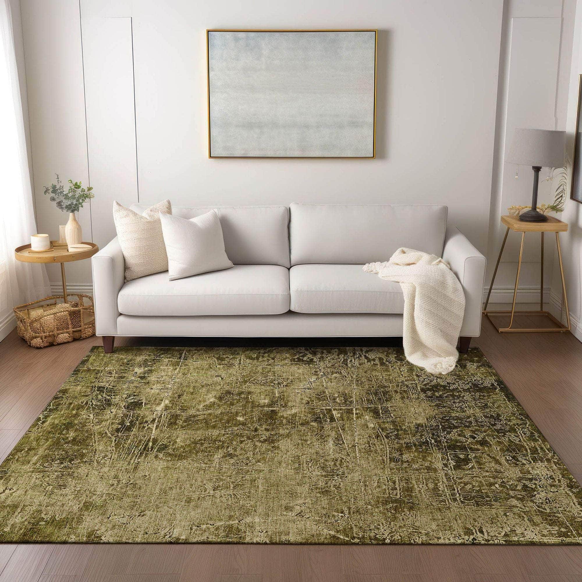 Machine Made ACN559 Brown Rugs
