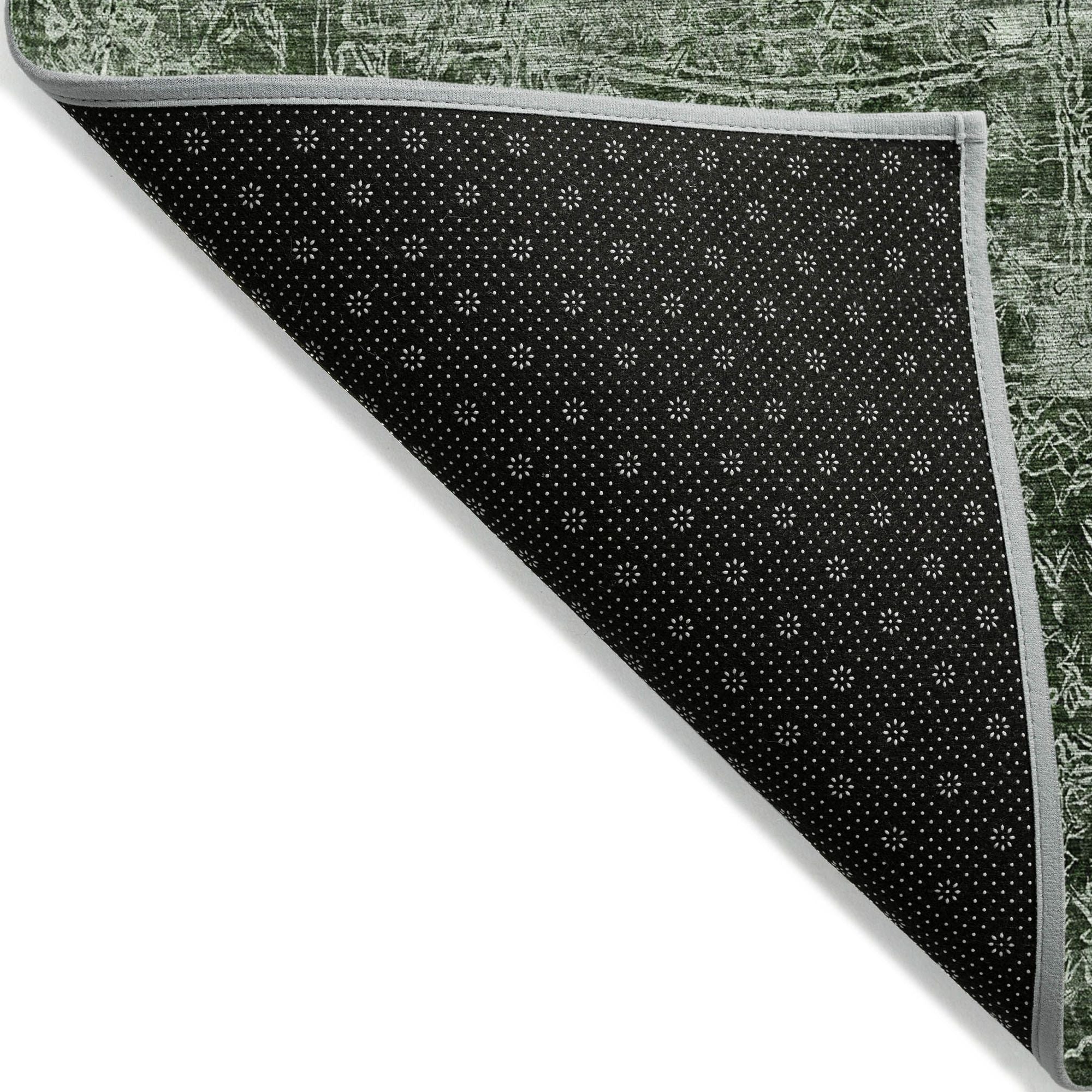 Machine Made ACN559 Emerald Green Rugs