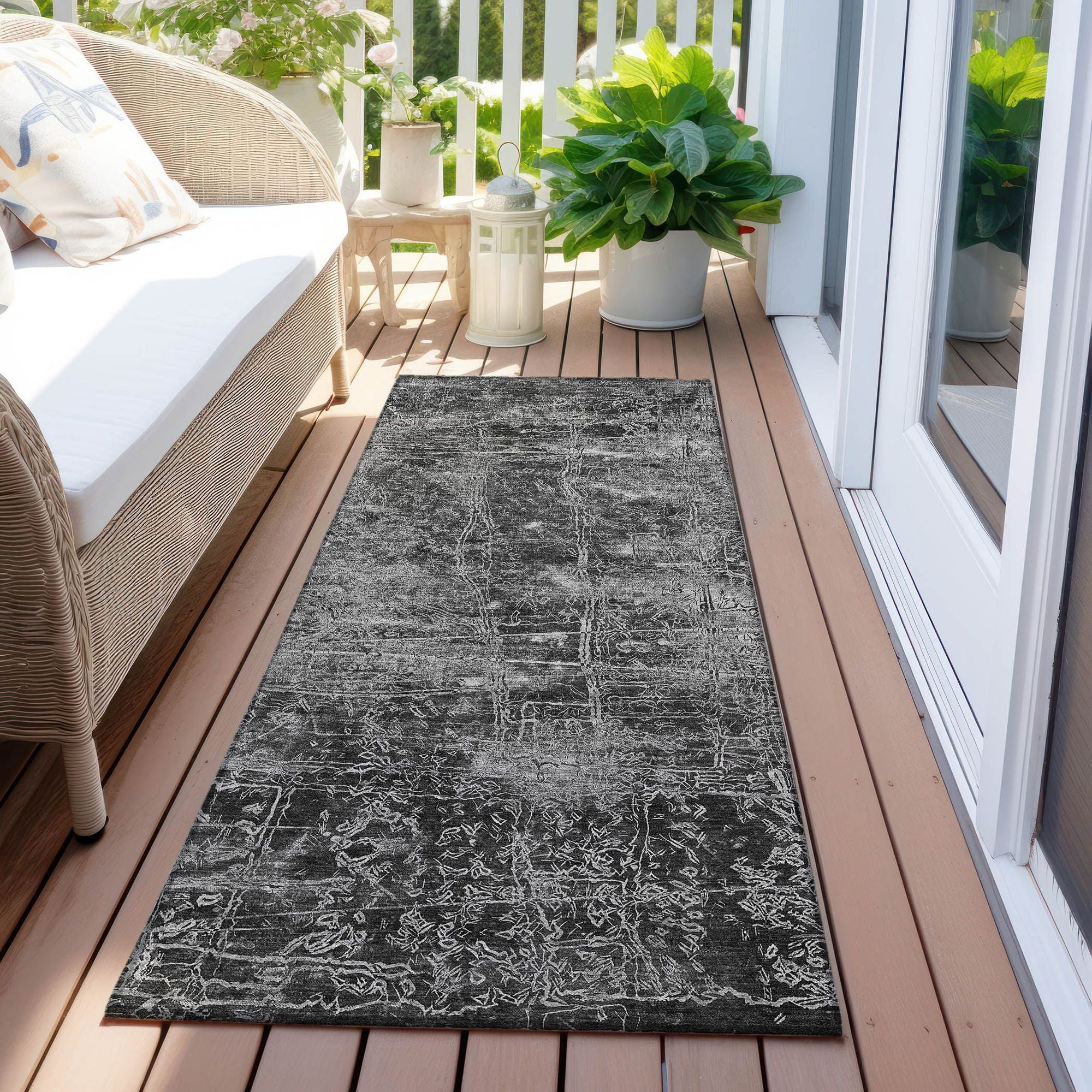 Machine Made ACN559 Gray Rugs