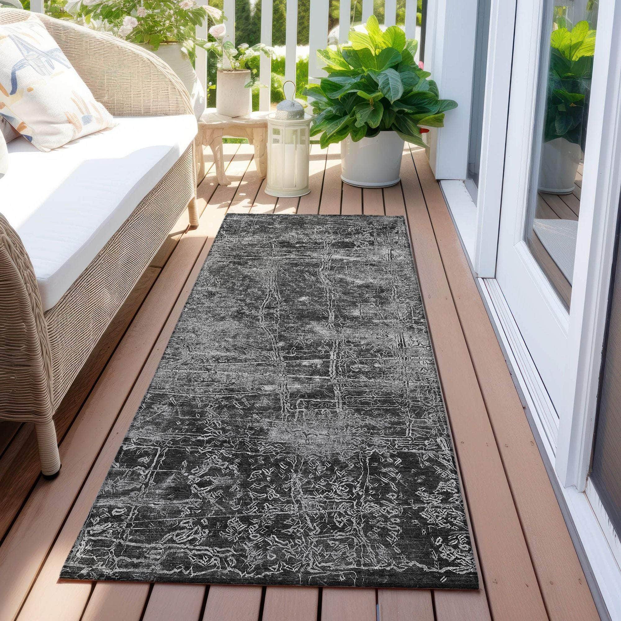 Machine Made ACN559 Gray Rugs
