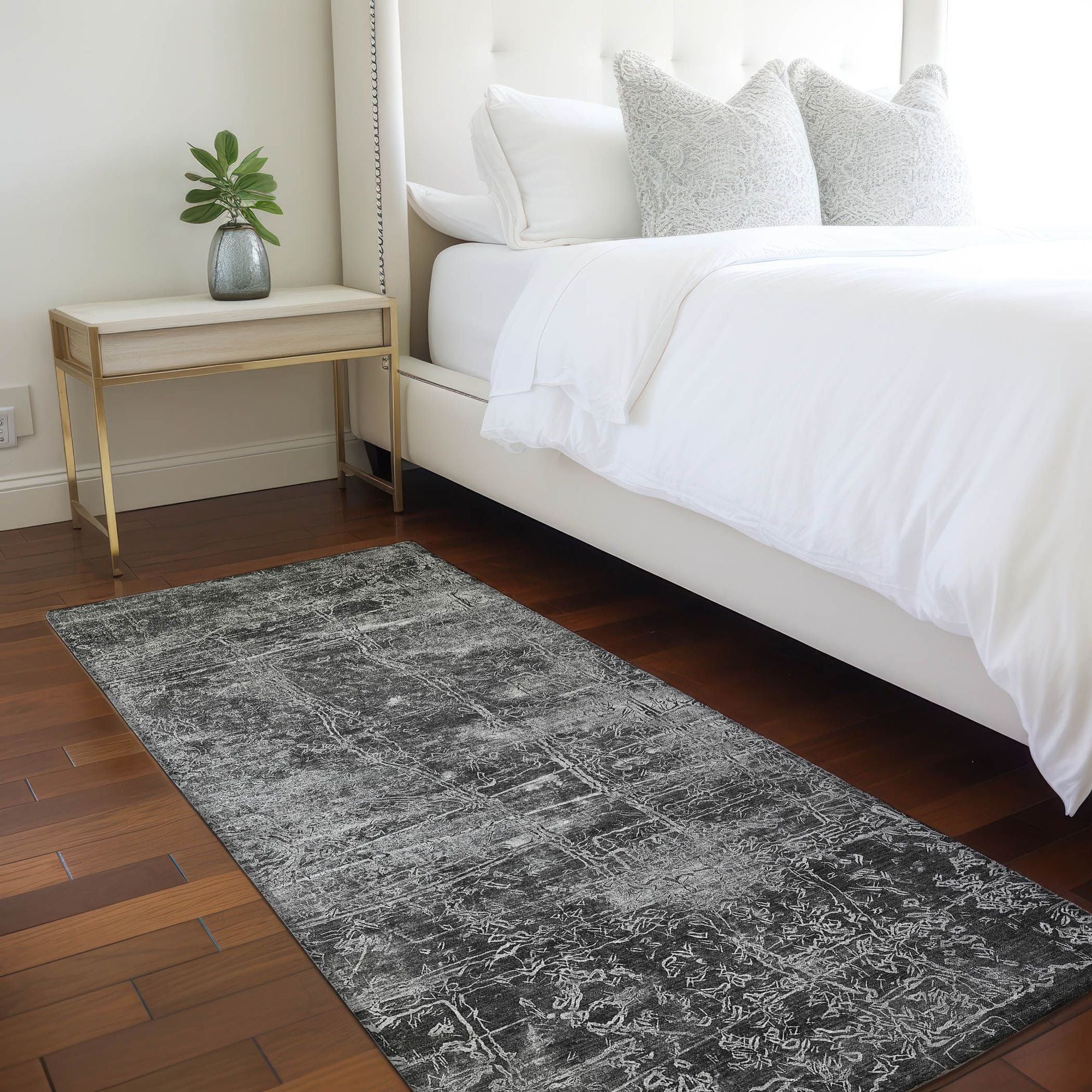 Machine Made ACN559 Gray Rugs