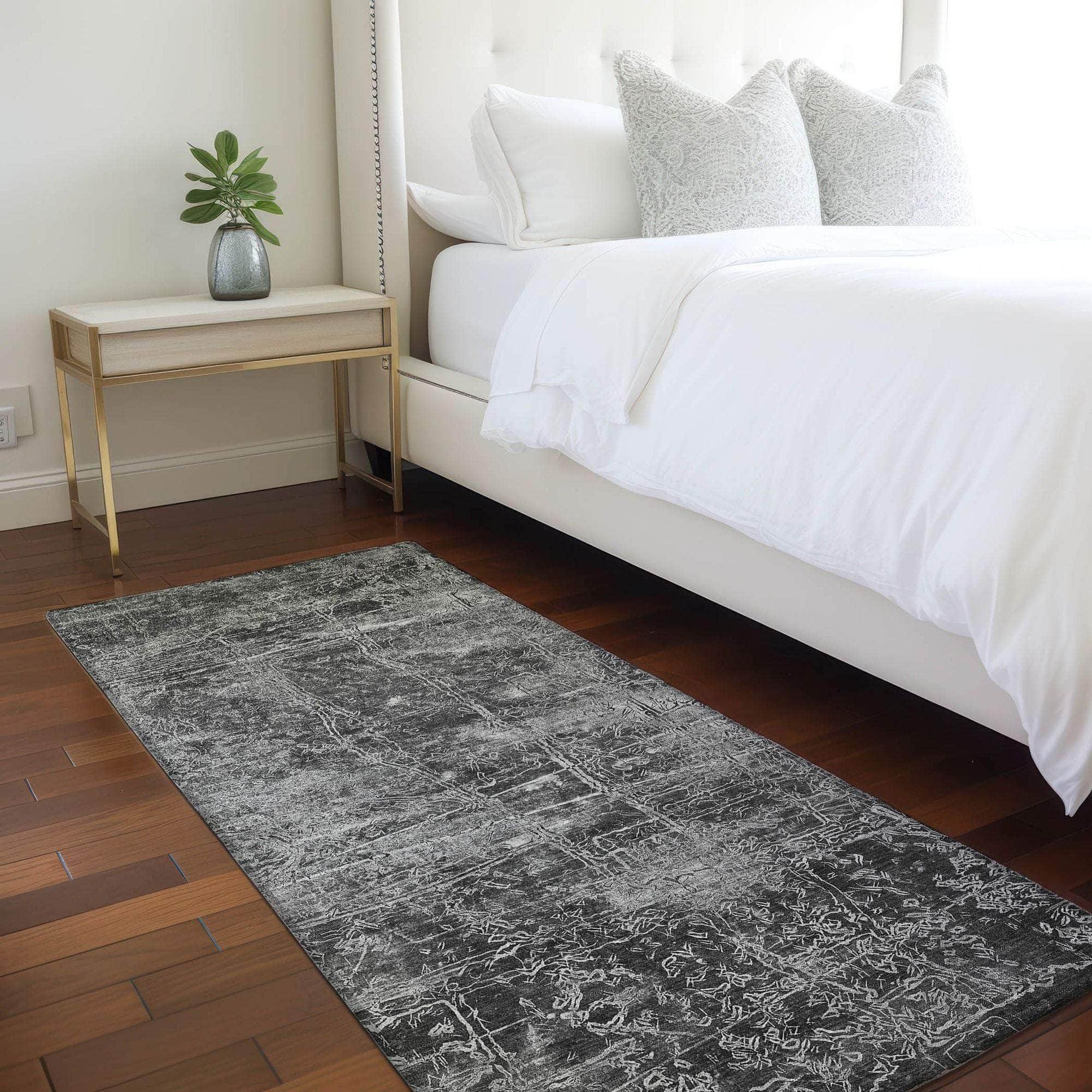 Machine Made ACN559 Gray Rugs