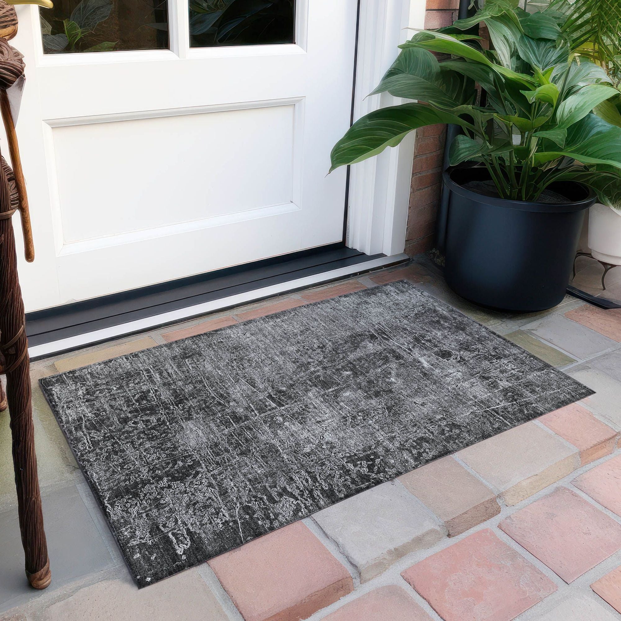Machine Made ACN559 Gray Rugs