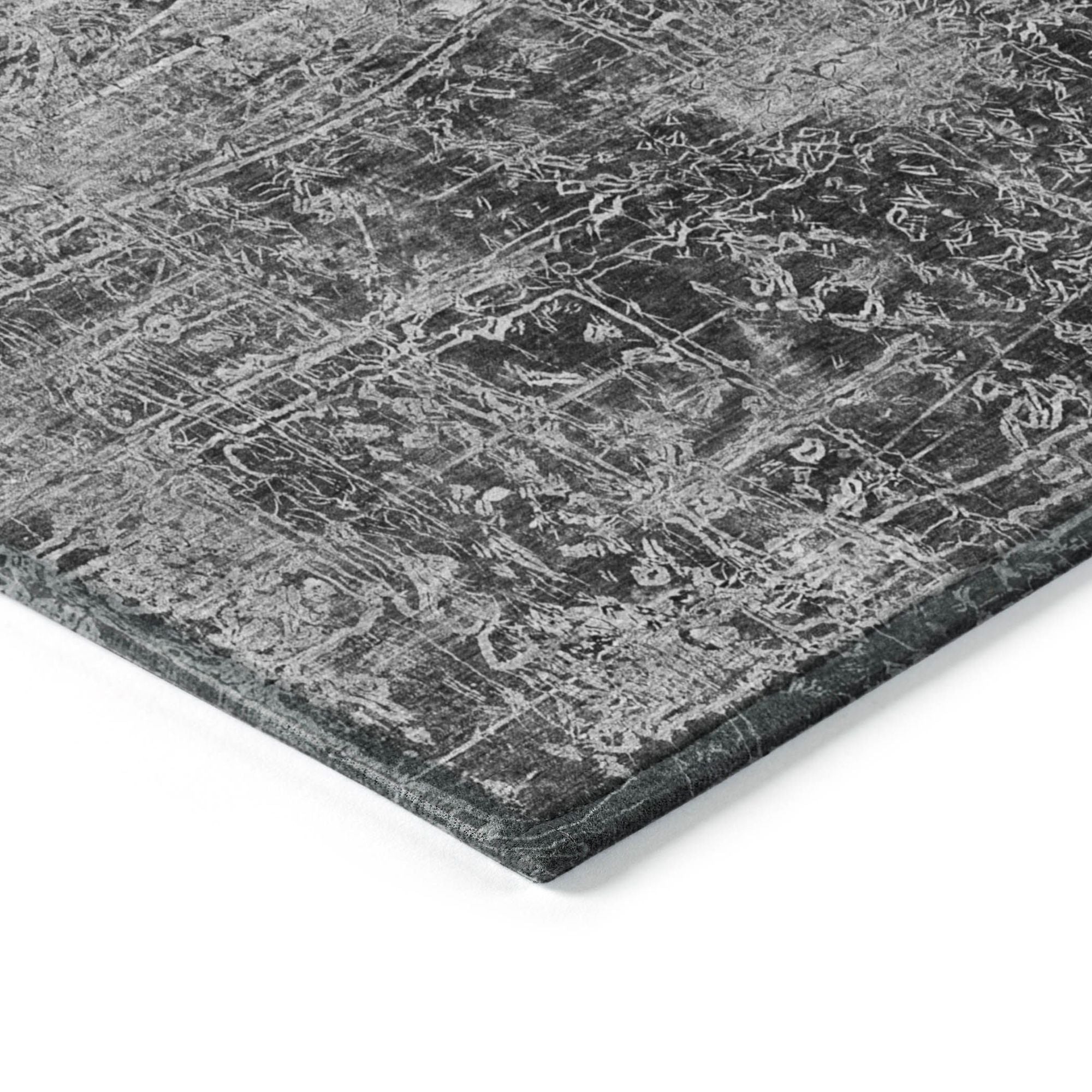 Machine Made ACN559 Gray Rugs