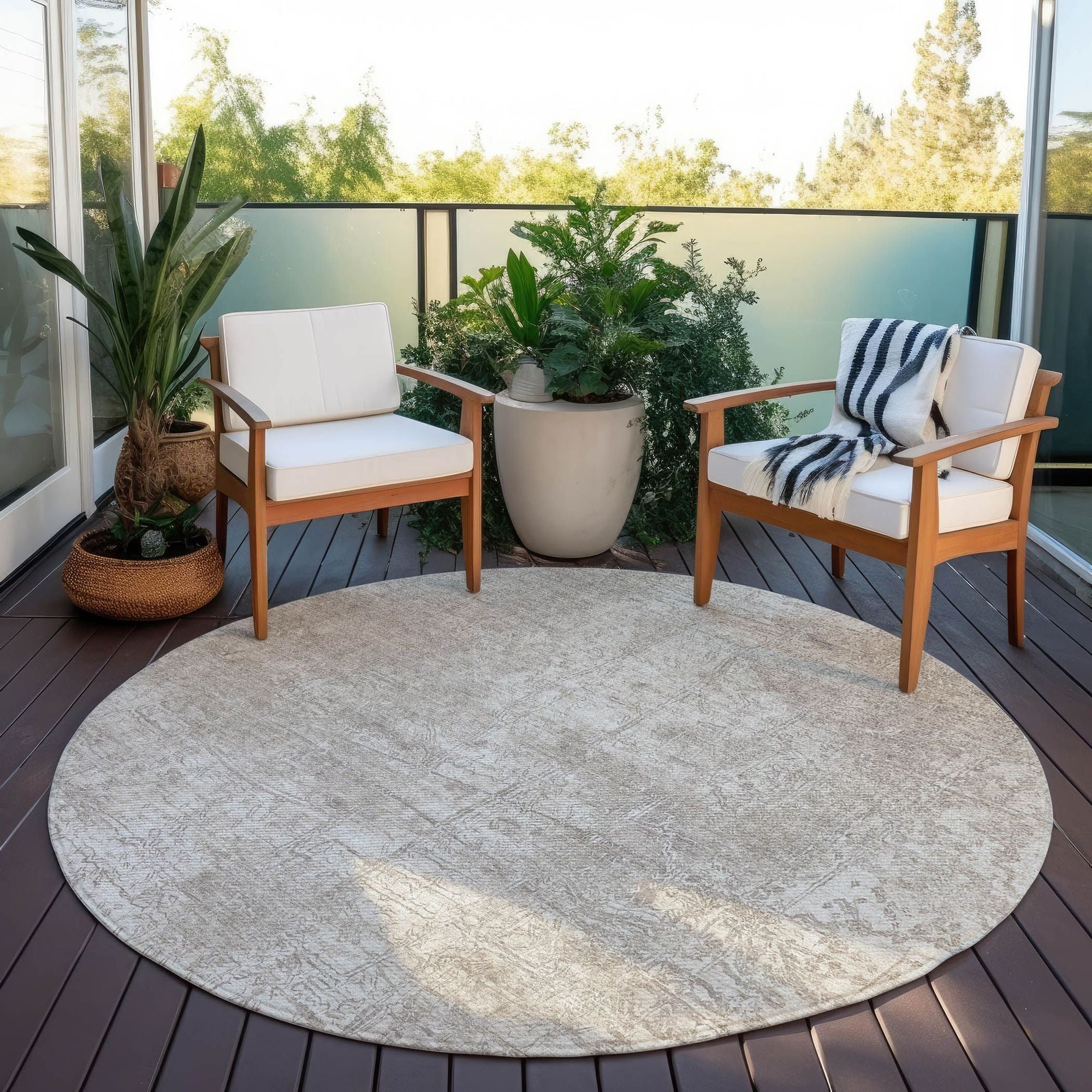 Machine Made ACN559 Ivory Rugs