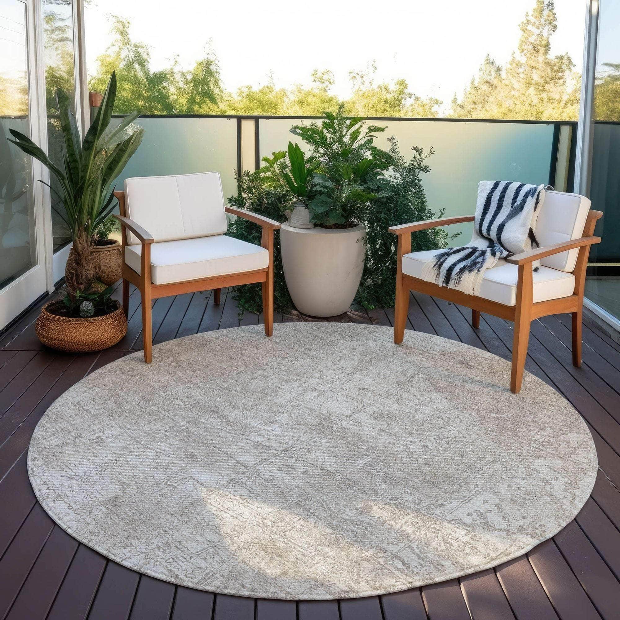 Machine Made ACN559 Ivory Rugs