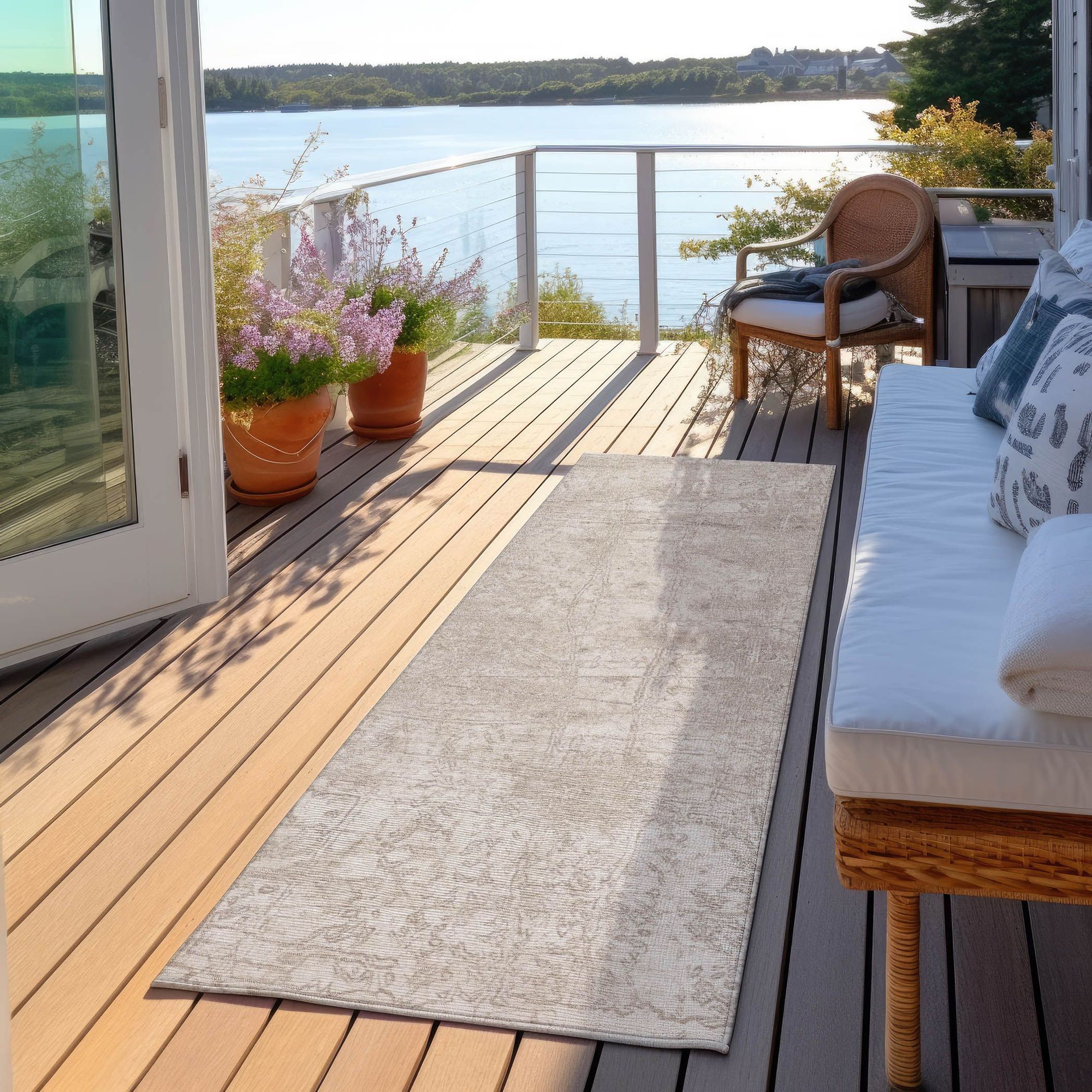 Machine Made ACN559 Ivory Rugs