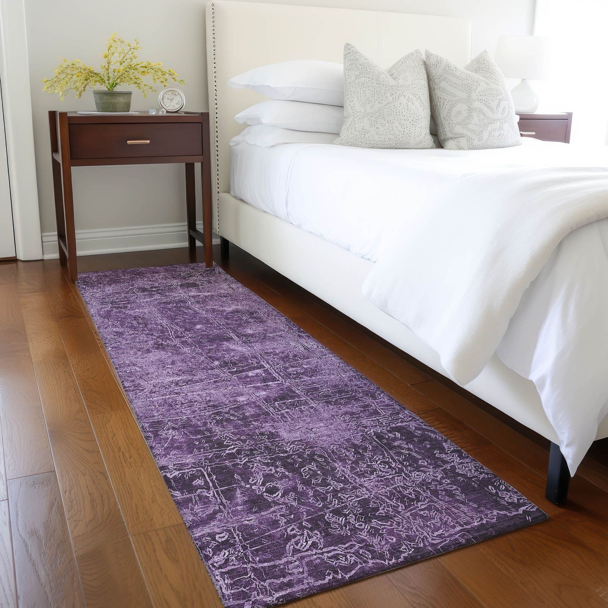 Machine Made ACN559 Purple Rugs