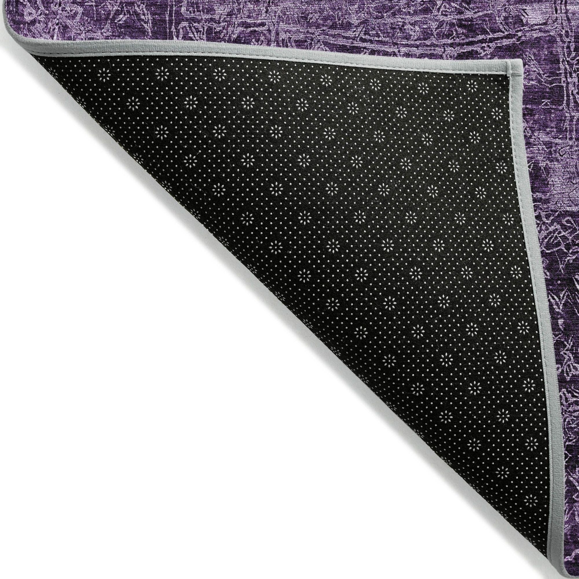 Machine Made ACN559 Purple Rugs