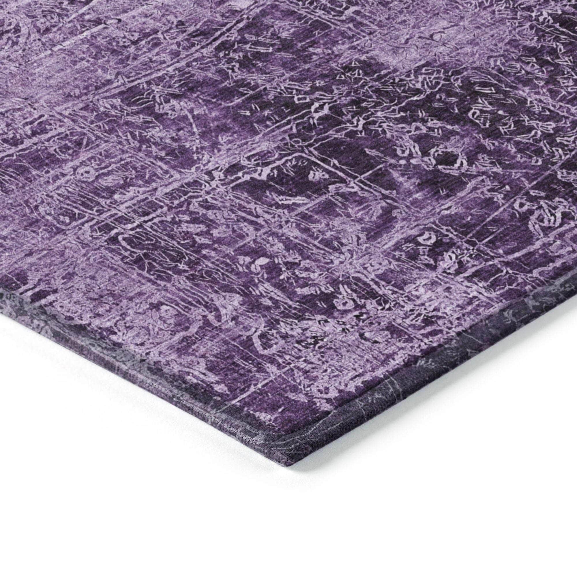 Machine Made ACN559 Purple Rugs