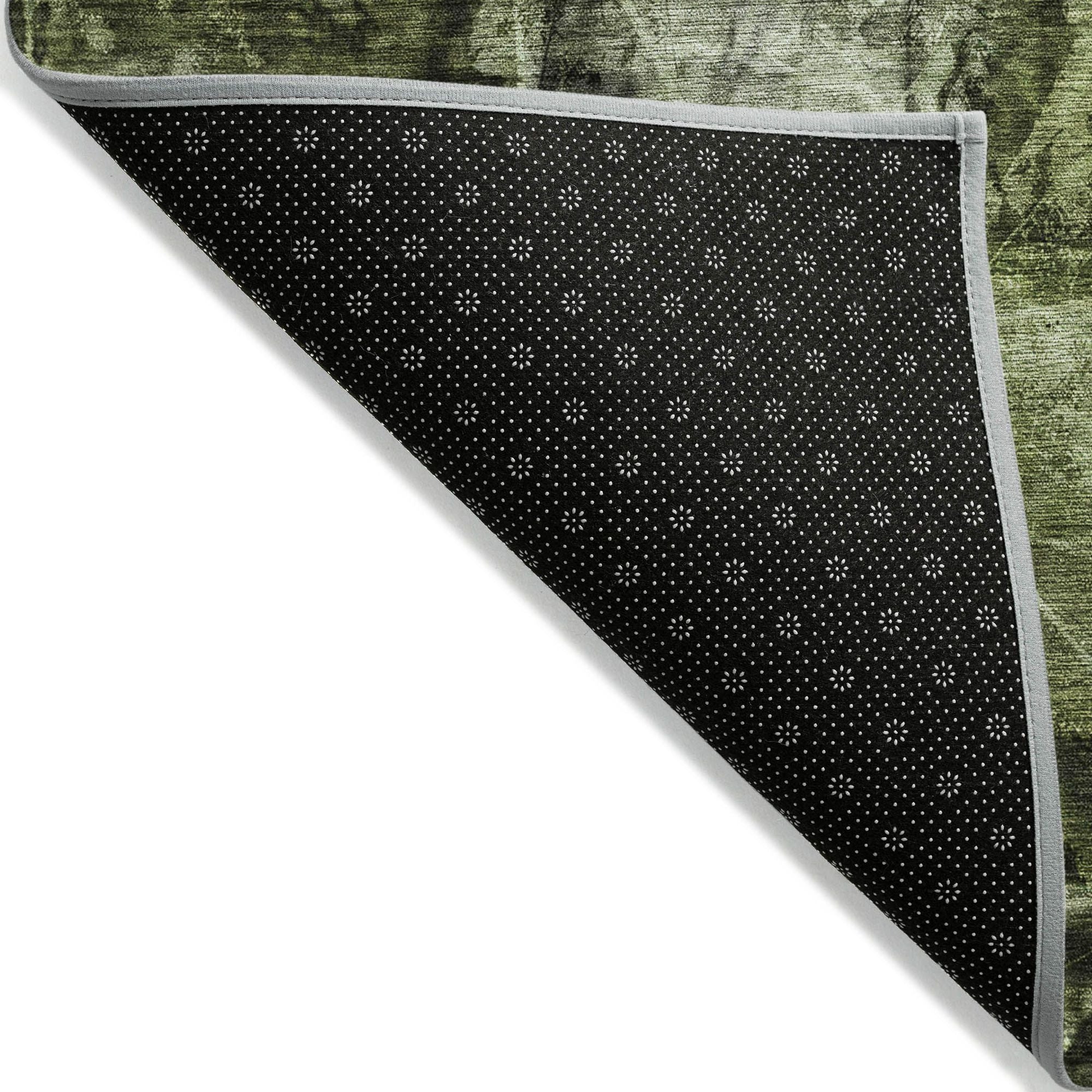 Machine Made ACN560 Green Rugs