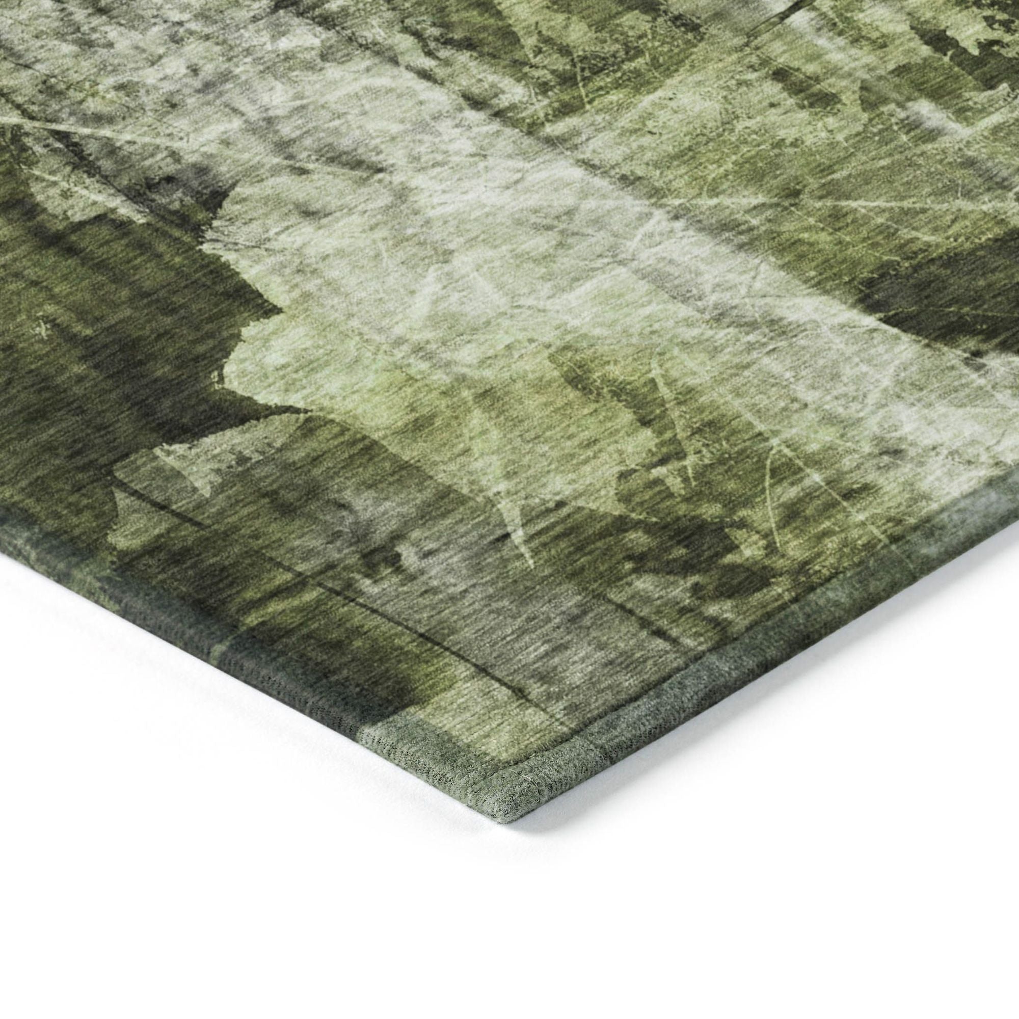 Machine Made ACN560 Green Rugs