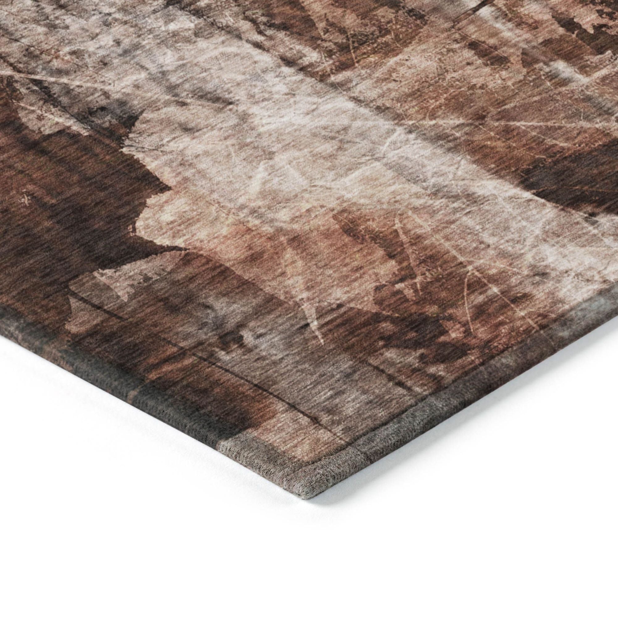 Machine Made ACN560 Paprika Orange Rugs