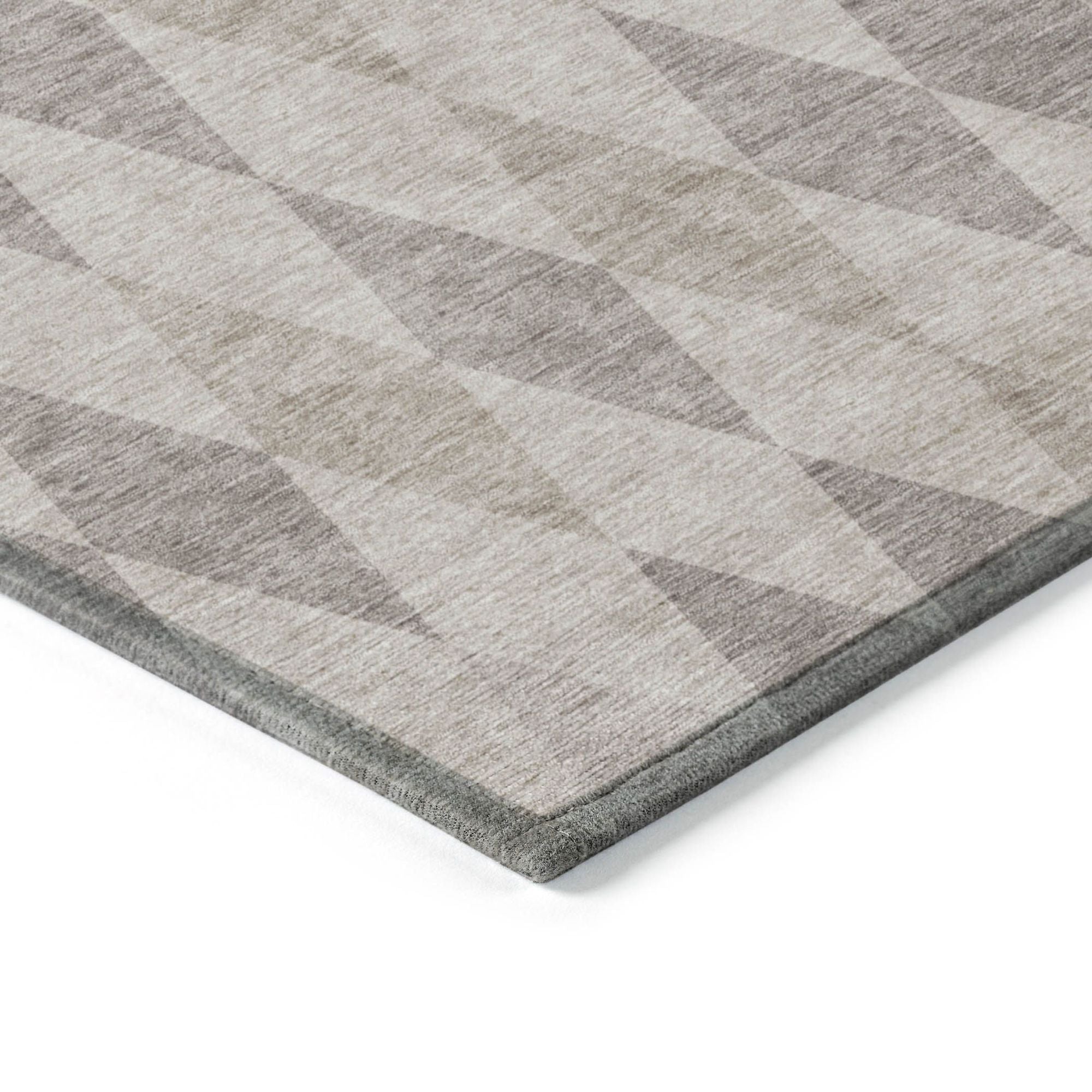 Machine Made ACN561 Beige Brown Rugs
