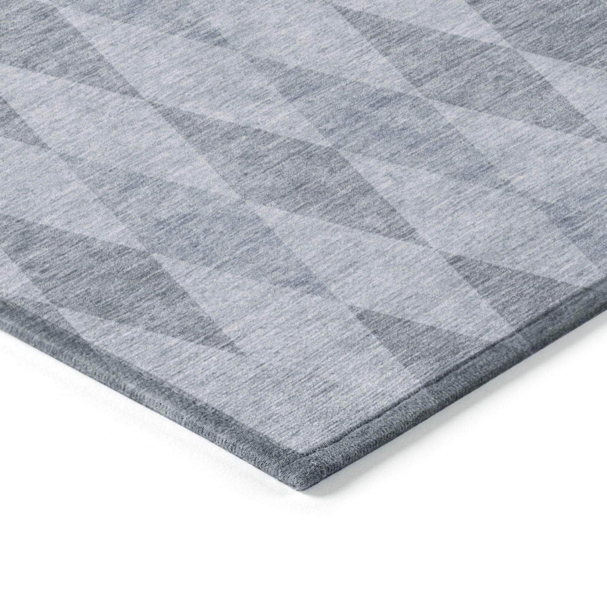 Machine Made ACN561 Denim Blue Rugs