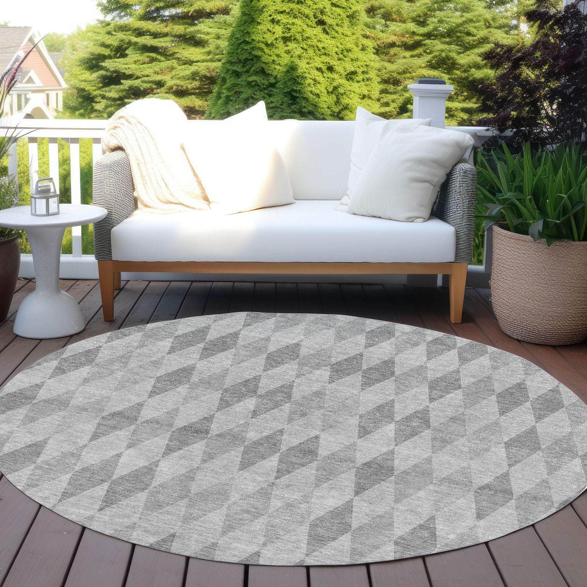 Machine Made ACN561 Gray Rugs