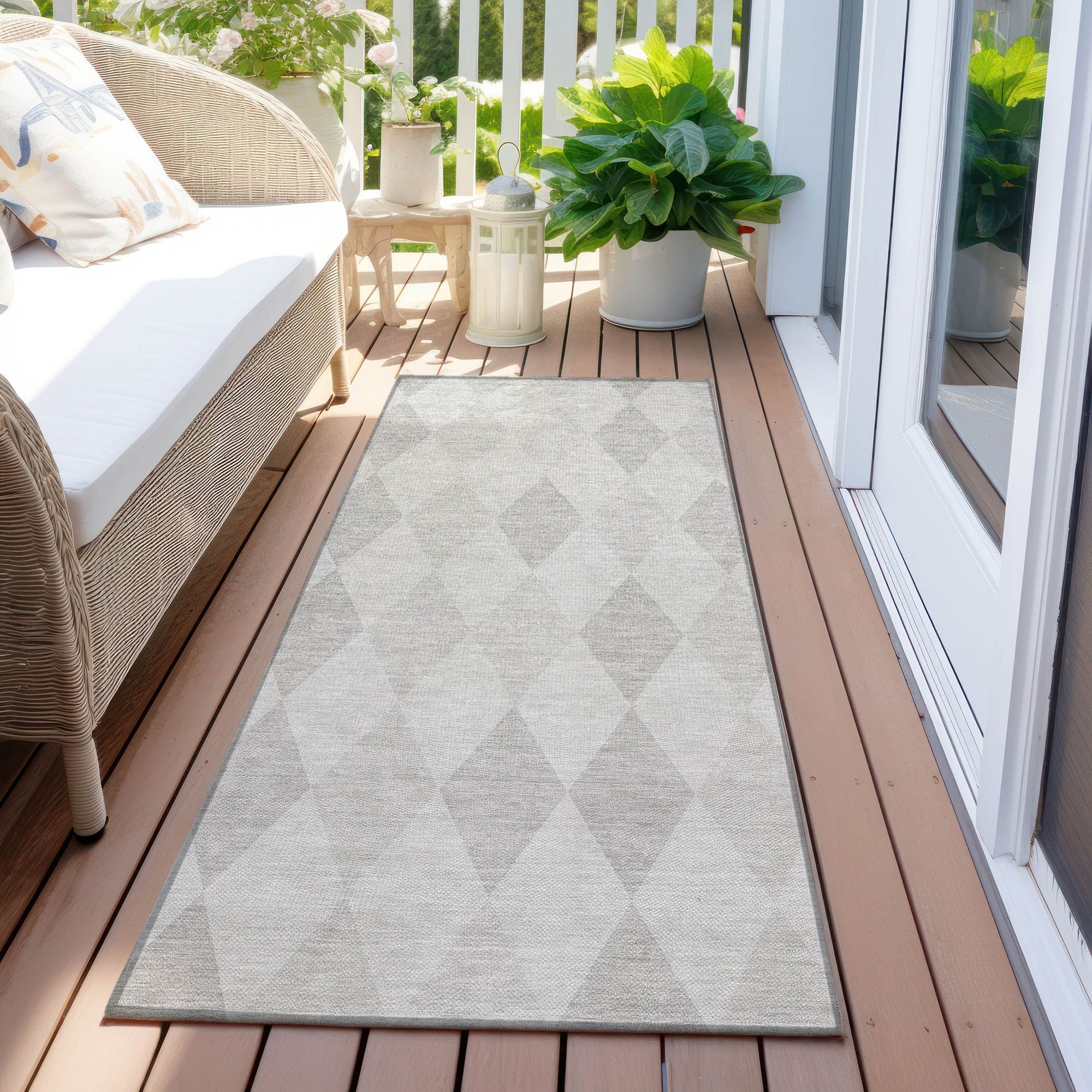 Machine Made ACN561 Ivory Rugs