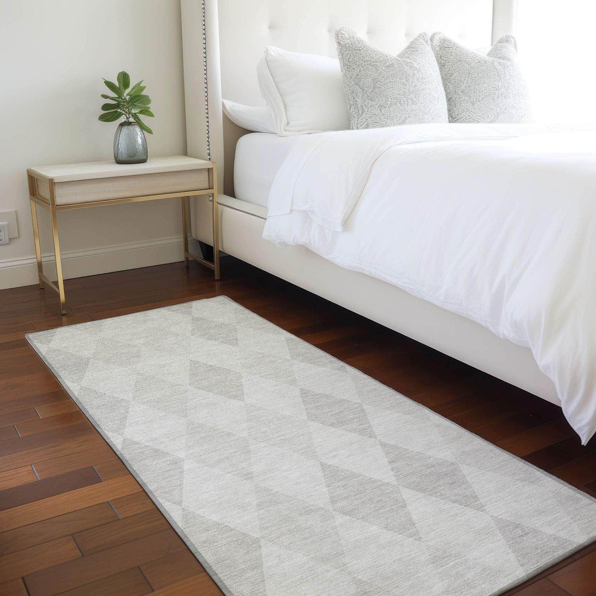 Machine Made ACN561 Ivory Rugs