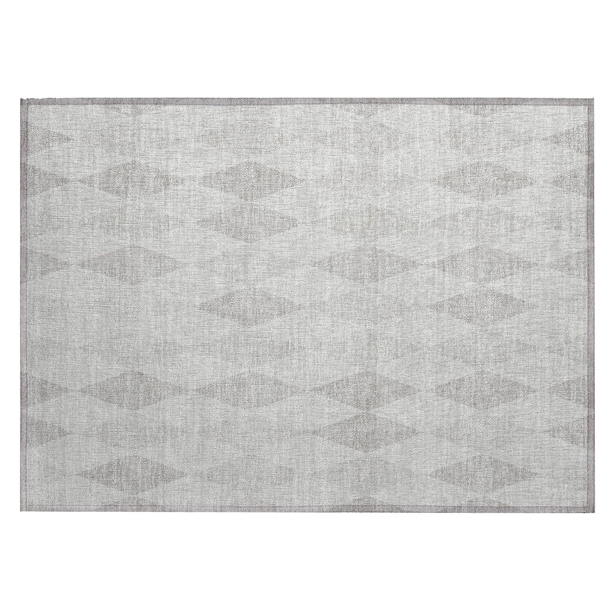 Machine Washable Ivory Rug - Indoor / Outdoor - Kids / Pet Friendly Geometric Print Rug