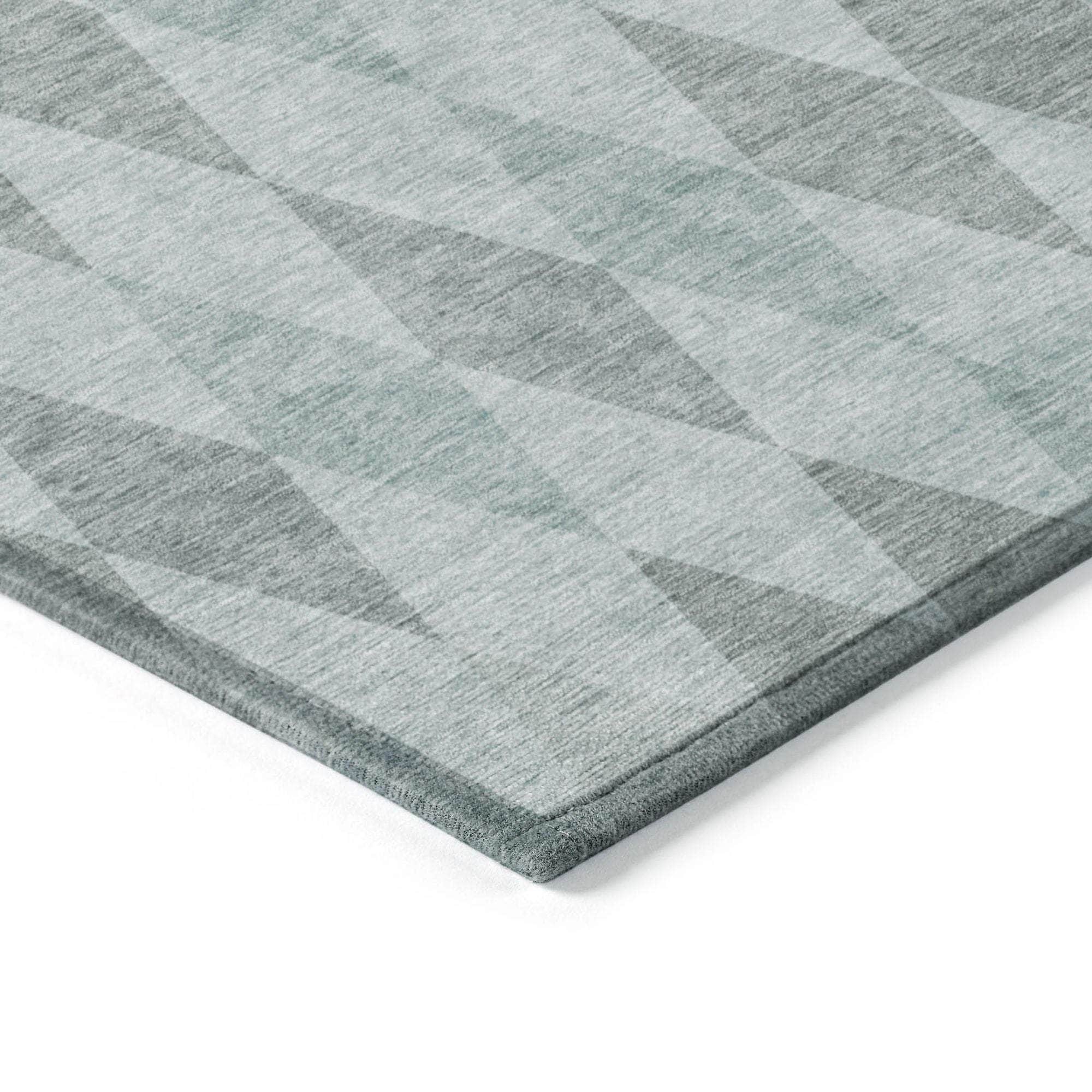 Machine Made ACN561 Teal Rugs