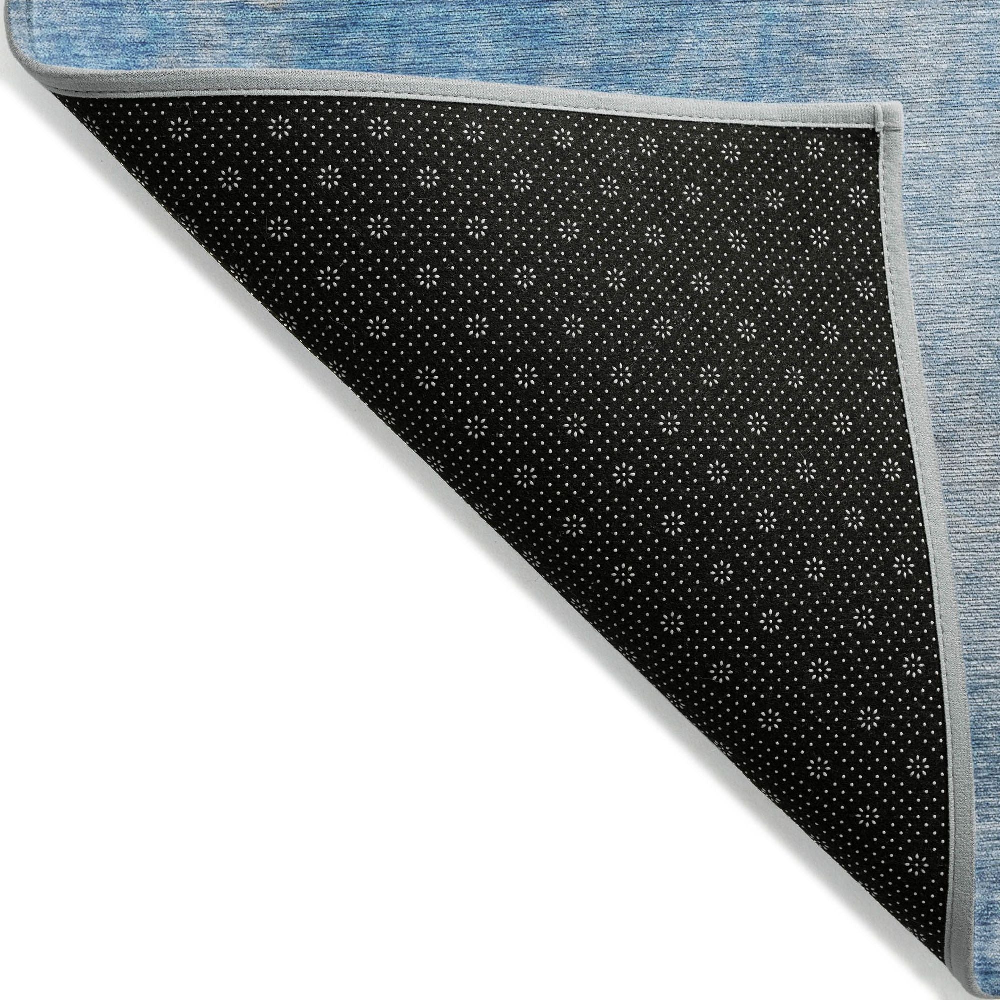 Machine Made ACN562 Blue Rugs