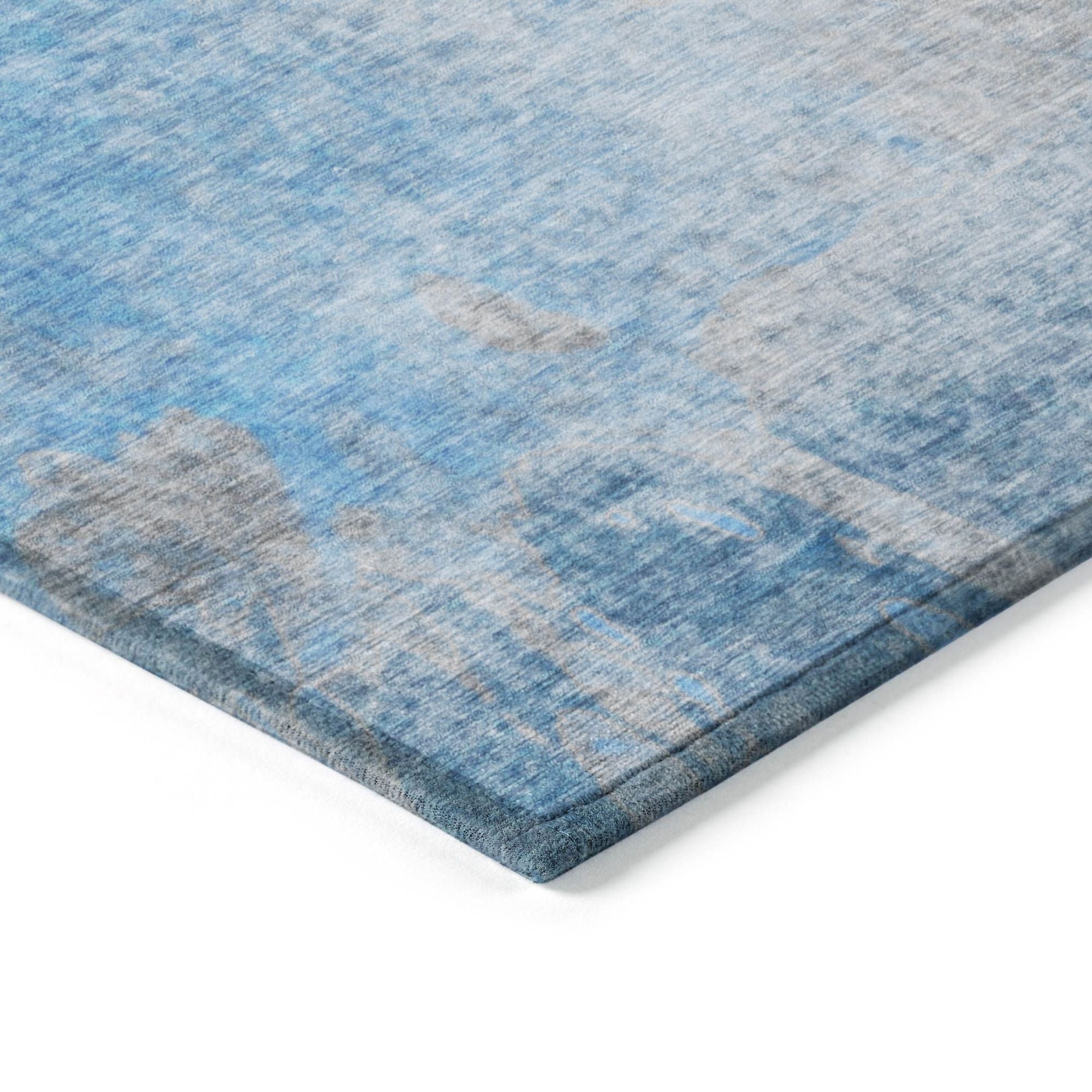 Machine Made ACN562 Blue Rugs