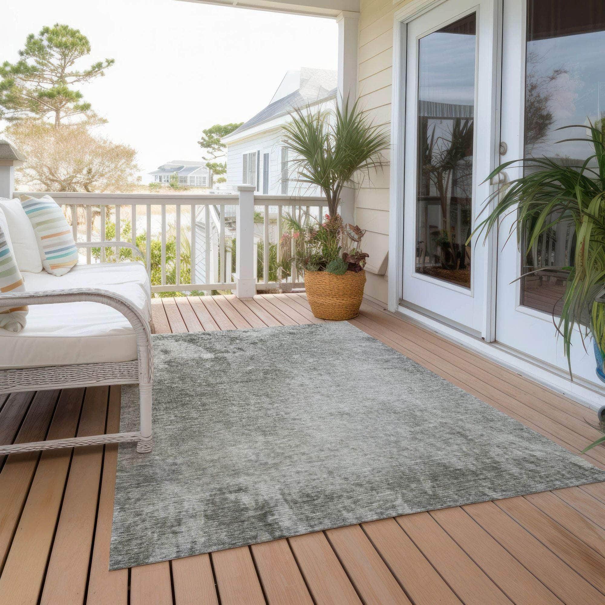 Machine Made ACN562 Gray Rugs