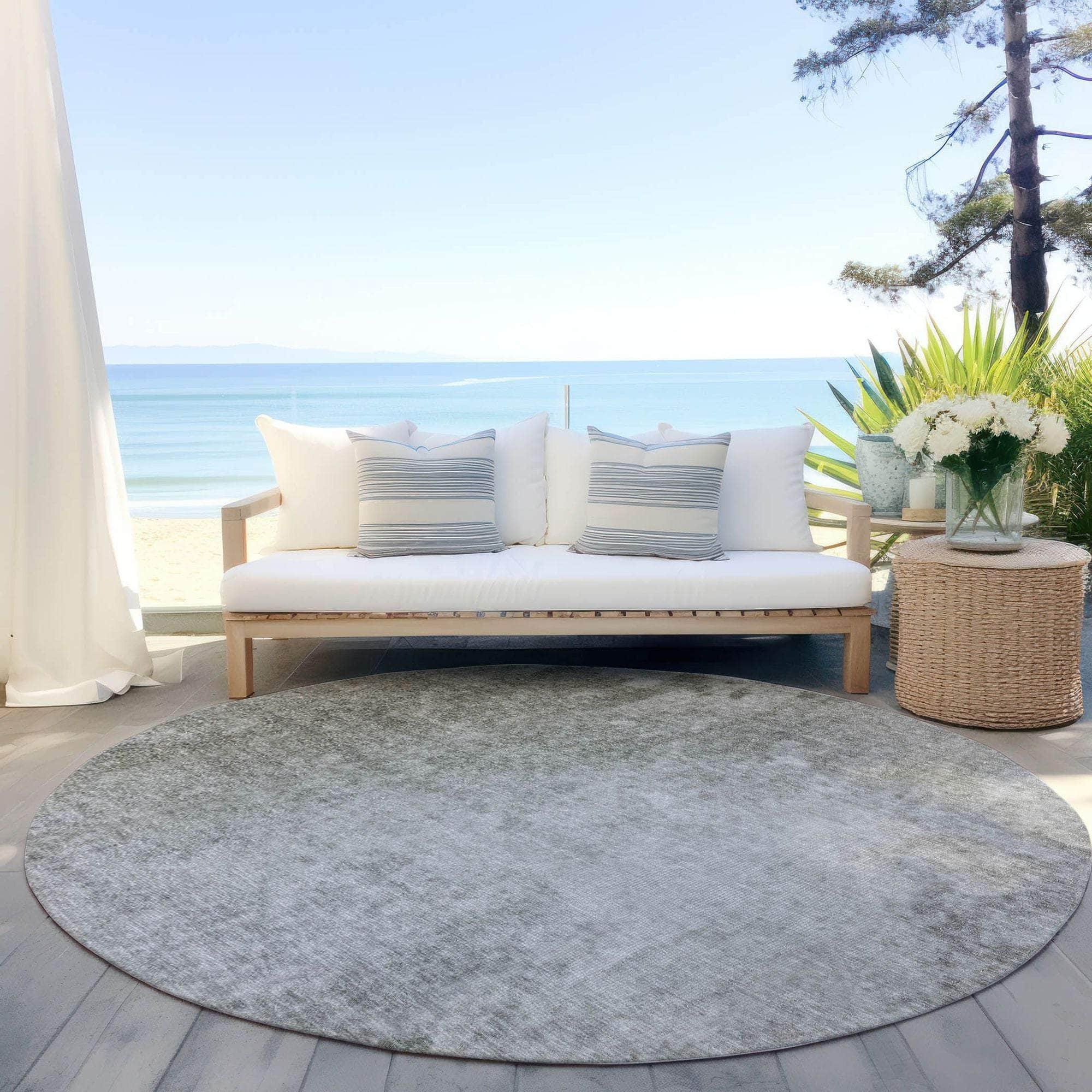 Machine Made ACN562 Gray Rugs