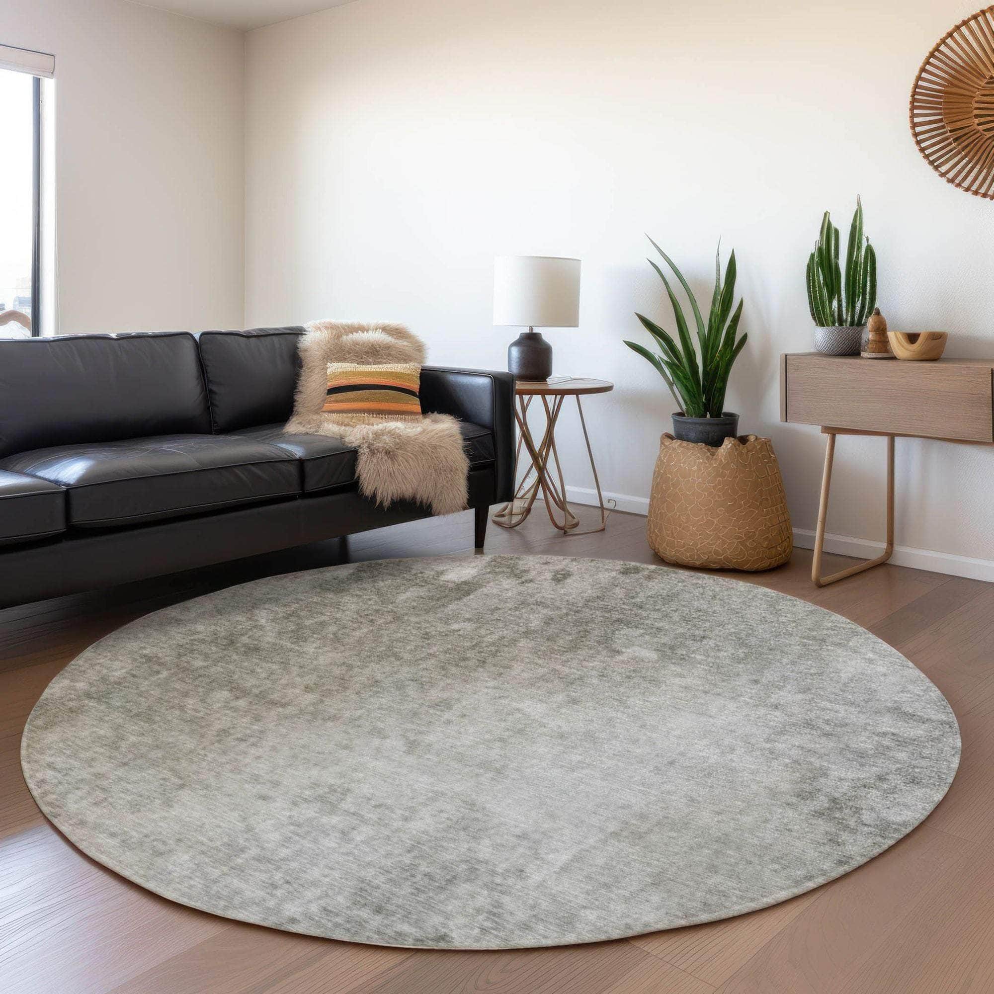 Machine Made ACN562 Gray Rugs