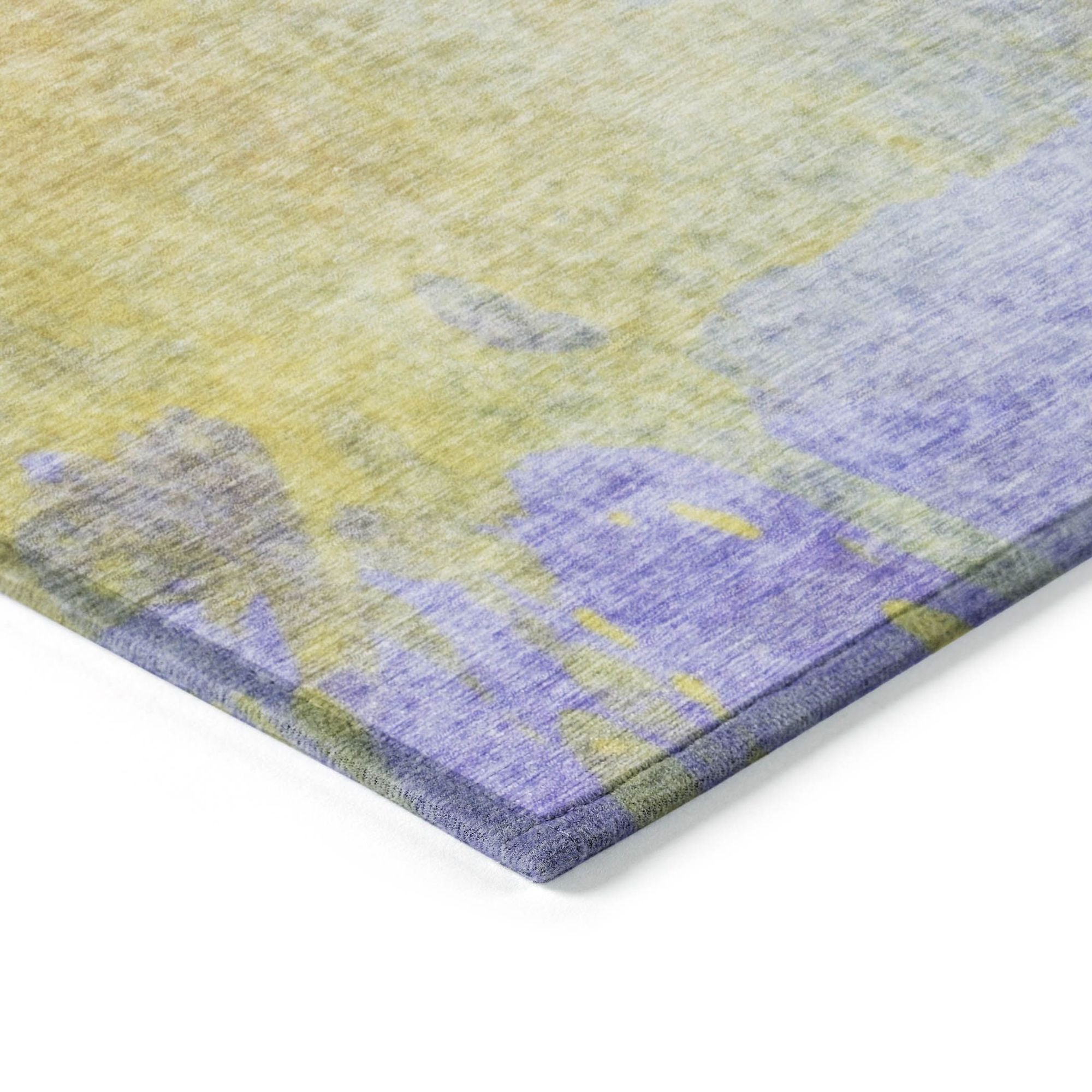Machine Made ACN562 Wheat Gold Rugs