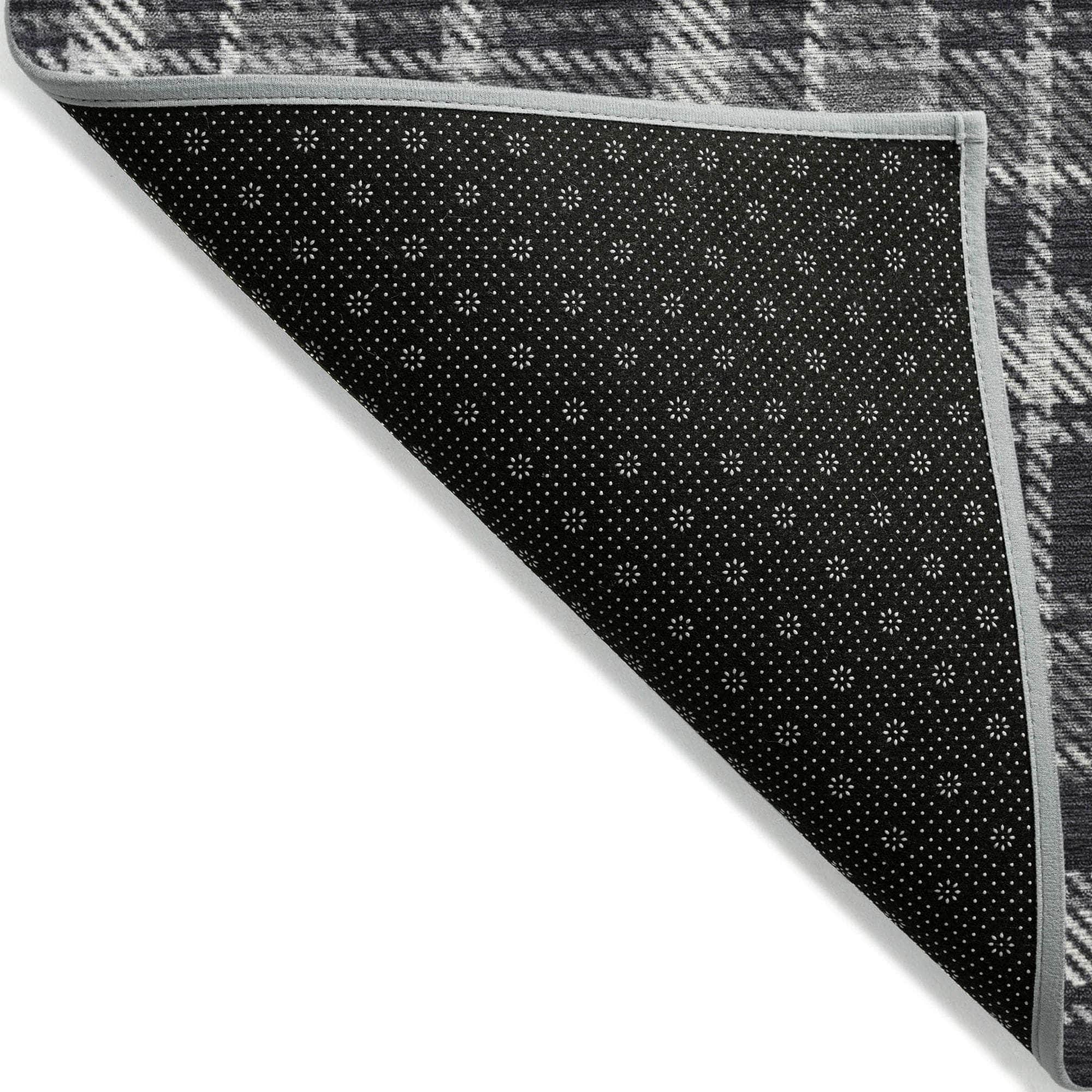 Machine Made ACN563 Black Rugs