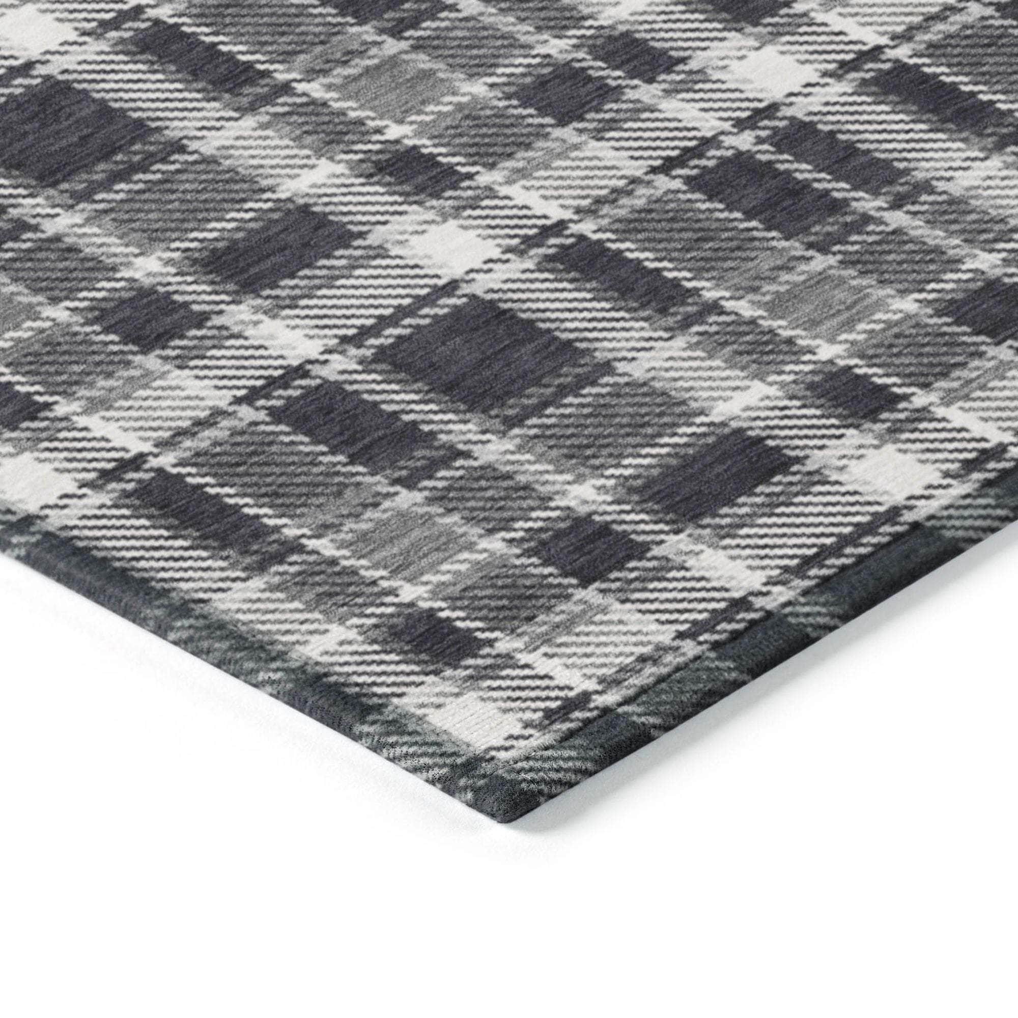 Machine Made ACN563 Black Rugs