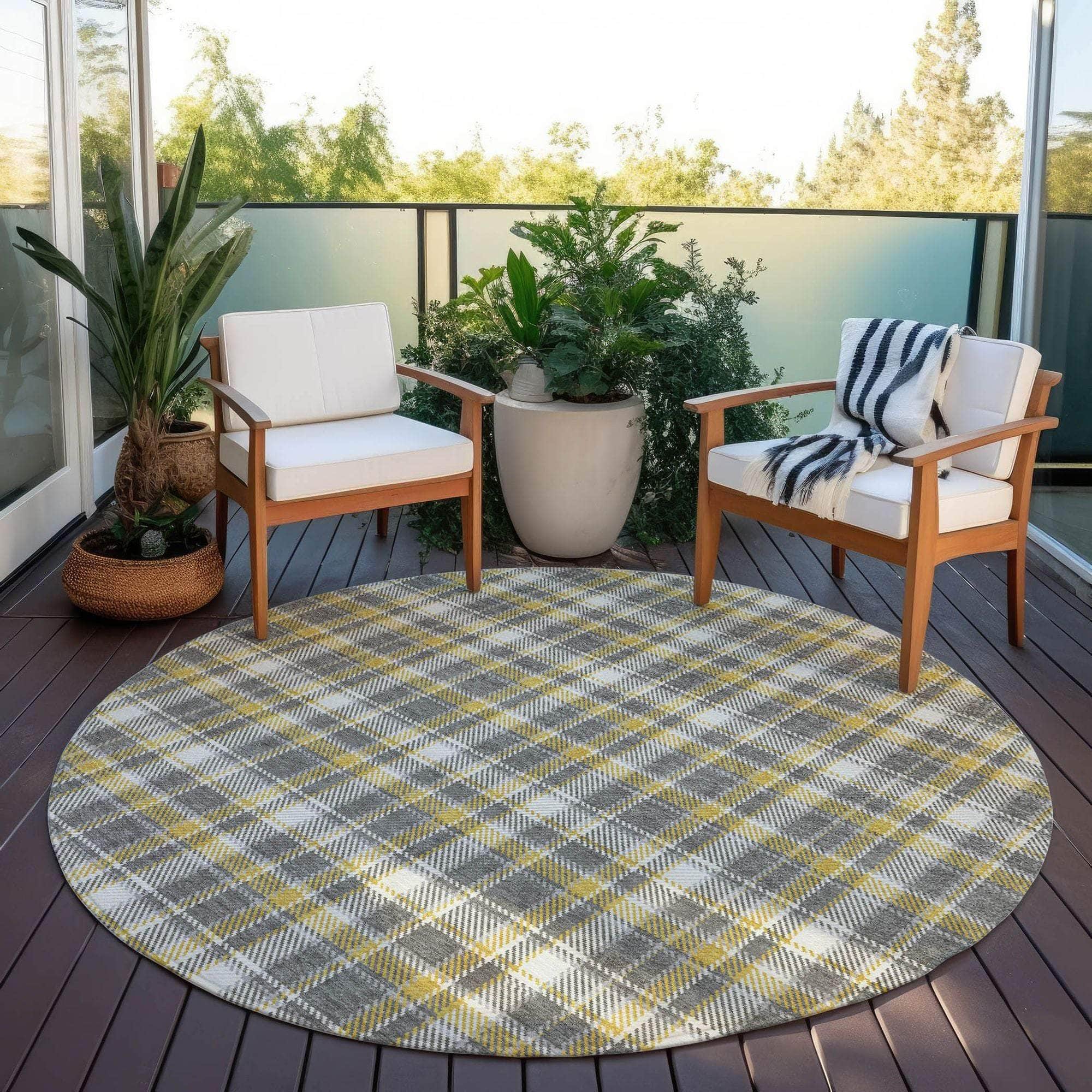 Machine Made ACN563 Gray Rugs