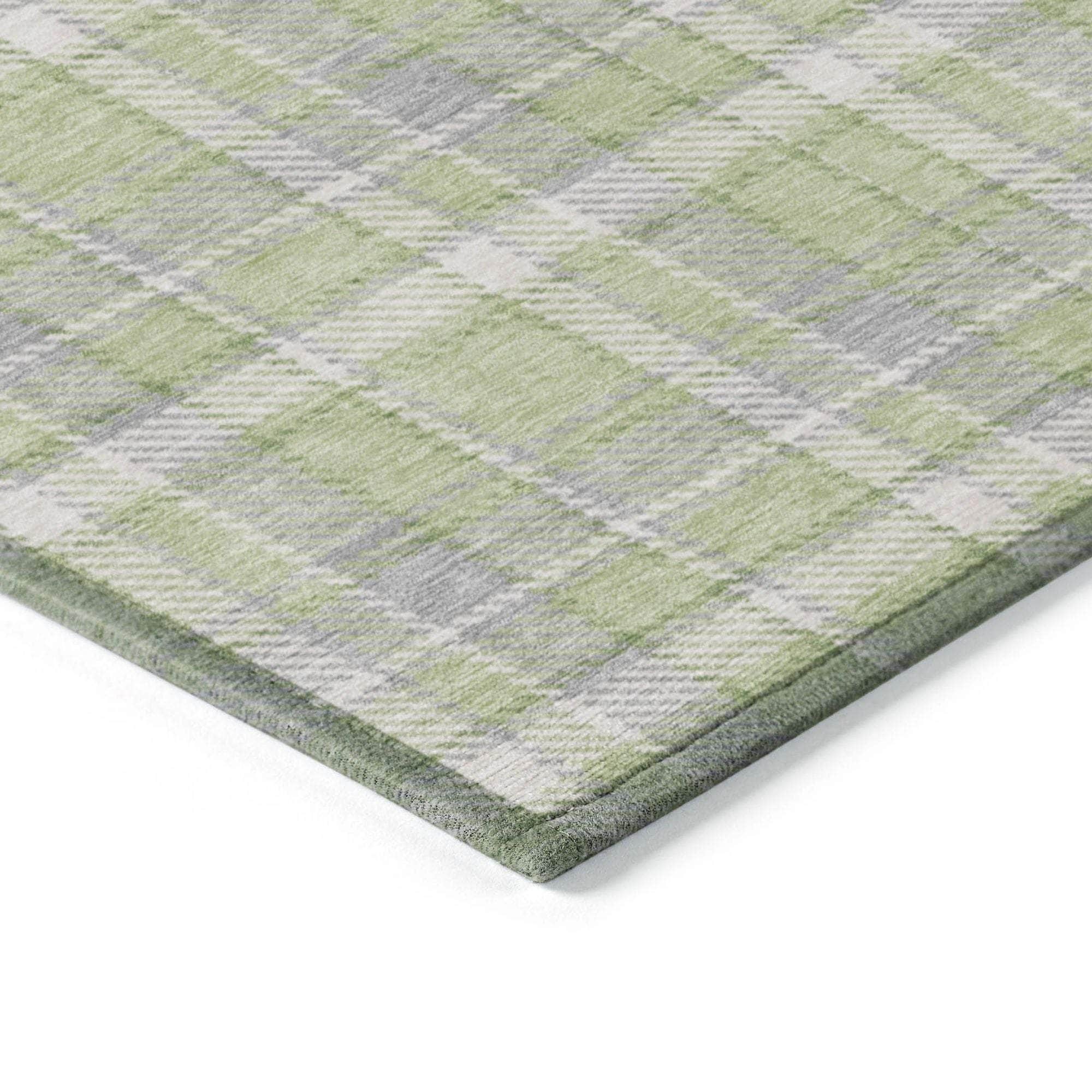 Machine Made ACN563 Green Rugs