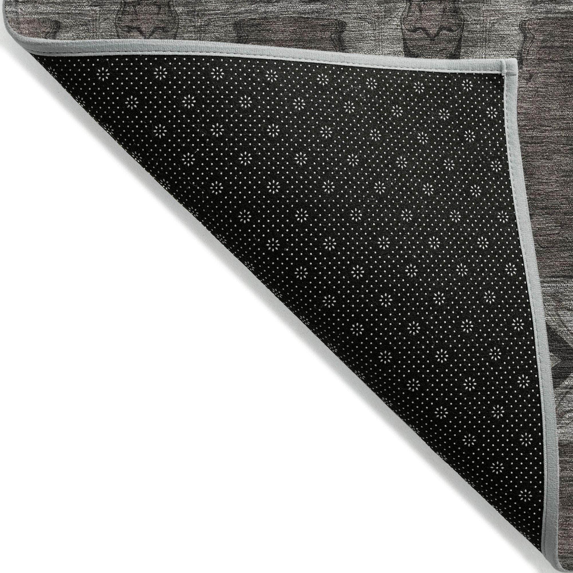 Machine Made ACN564 Gray Rugs