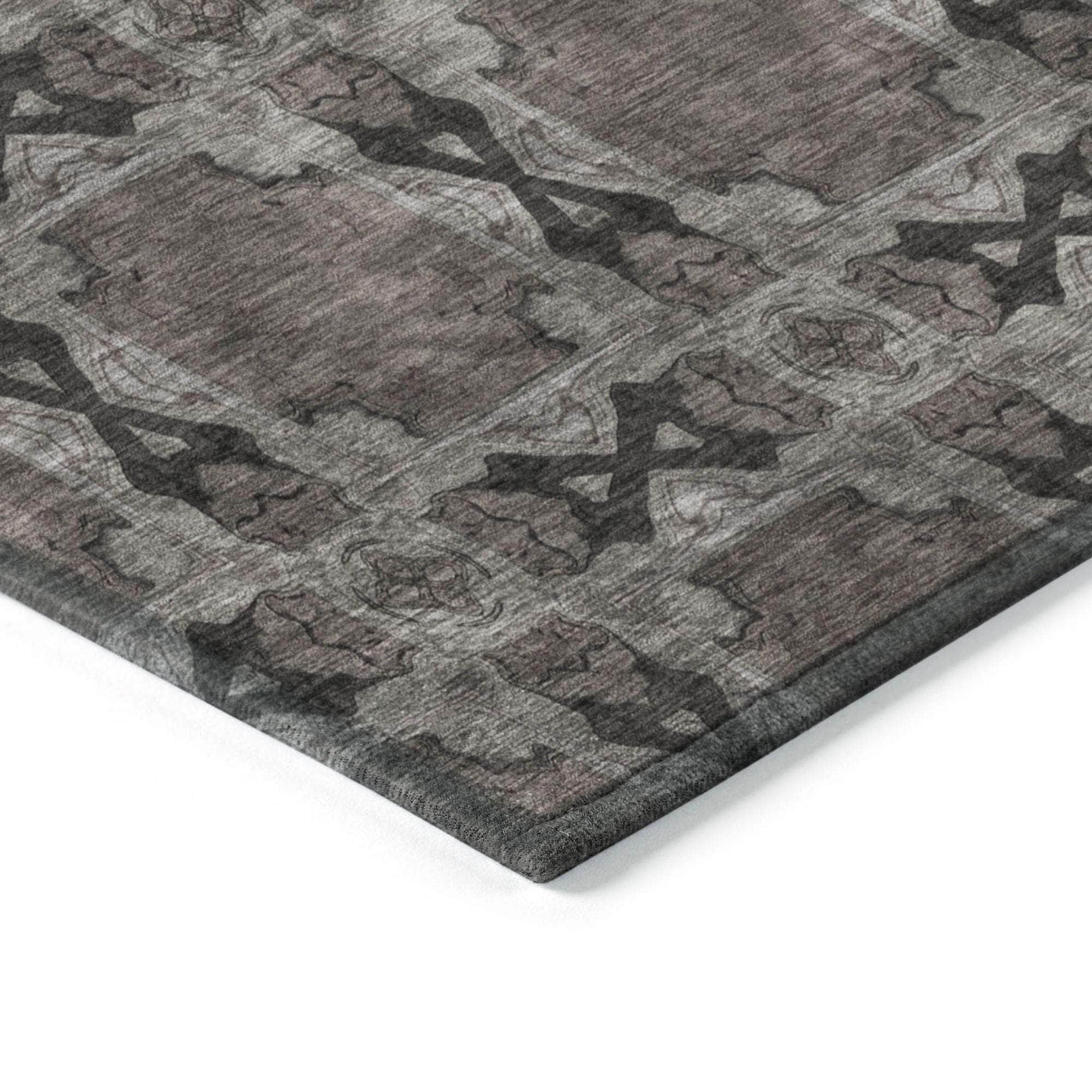 Machine Made ACN564 Gray Rugs