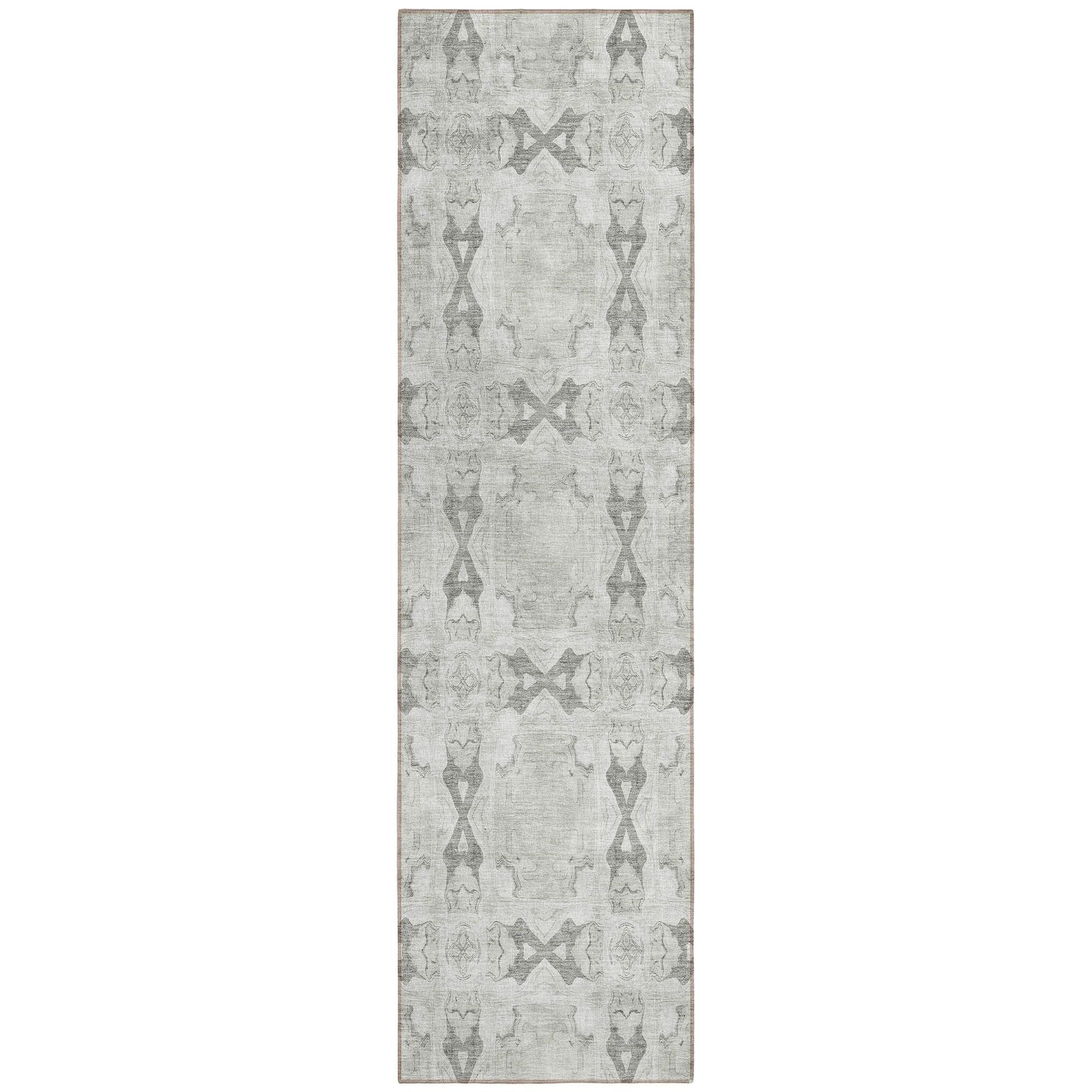 Machine Washable Ivory Rug - Indoor / Outdoor - Kids / Pet Friendly Panel Print Rug