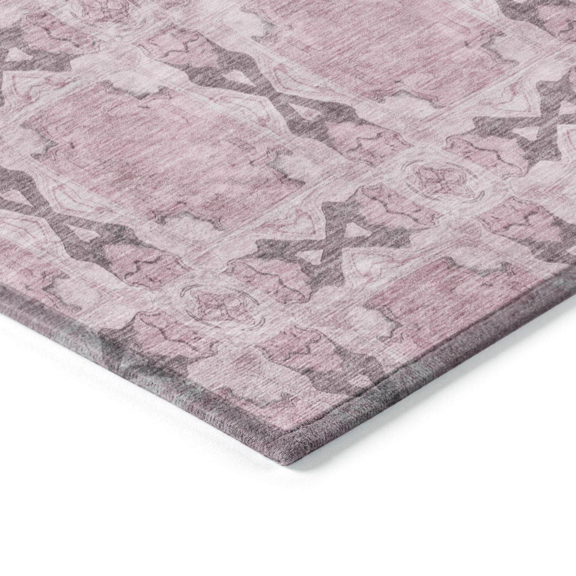 Machine Made ACN564 Pink Rugs