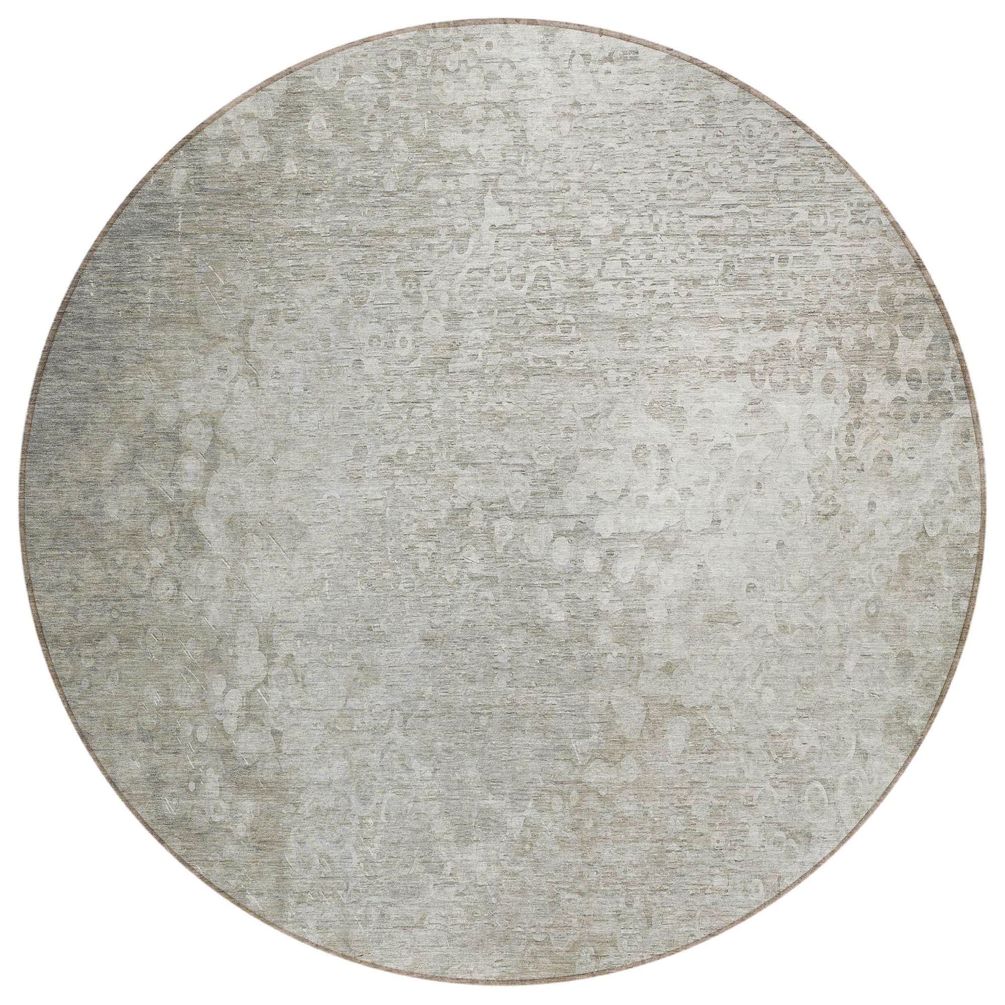 Machine Washable Beige Brown Rug - Indoor / Outdoor - Kids / Pet Friendly Casual Print Rug