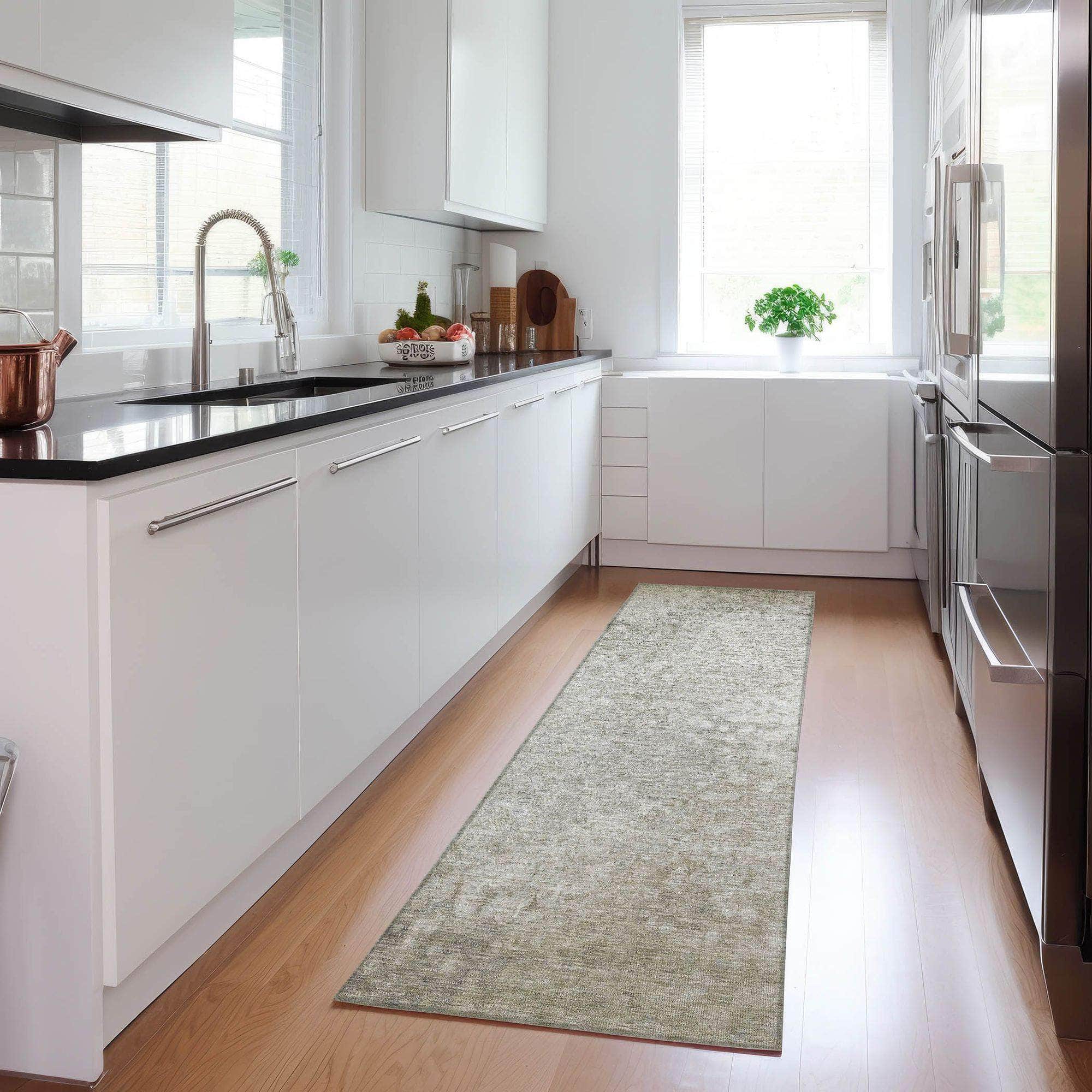 Machine Made ACN565 Beige Brown Rugs