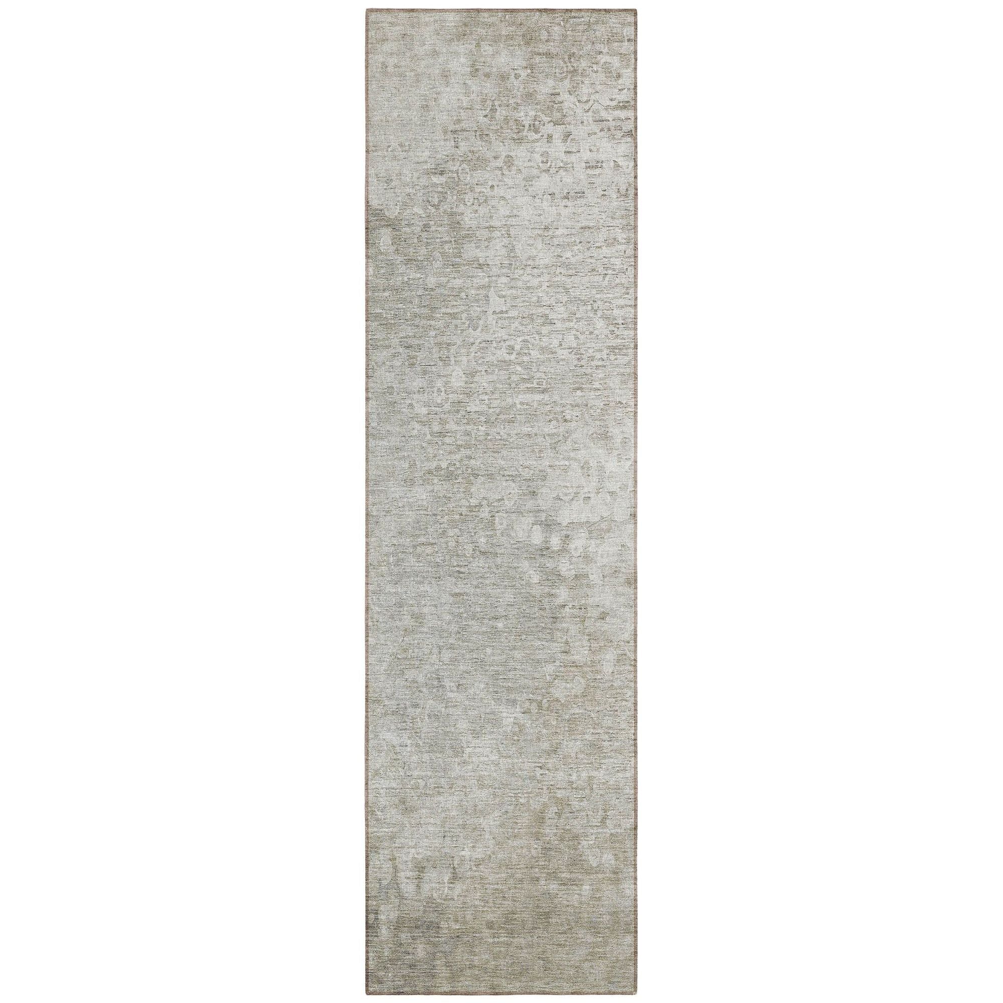 Machine Washable Beige Brown Rug - Indoor / Outdoor - Kids / Pet Friendly Casual Print Rug