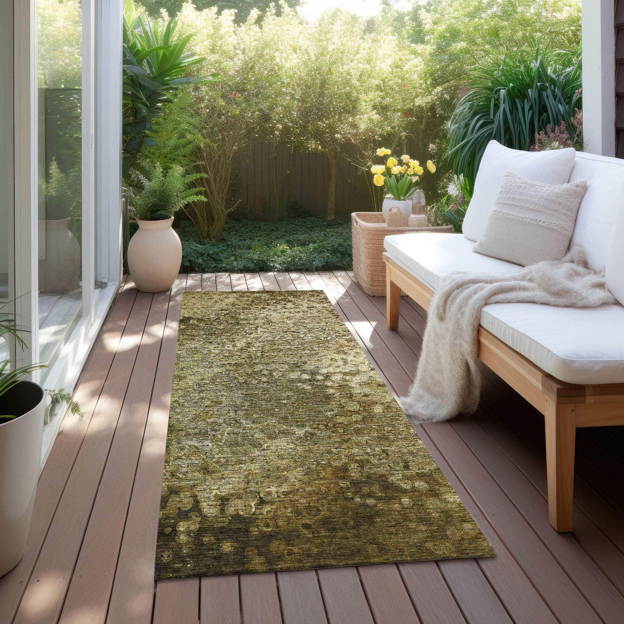 Machine Made ACN565 Brown Rugs