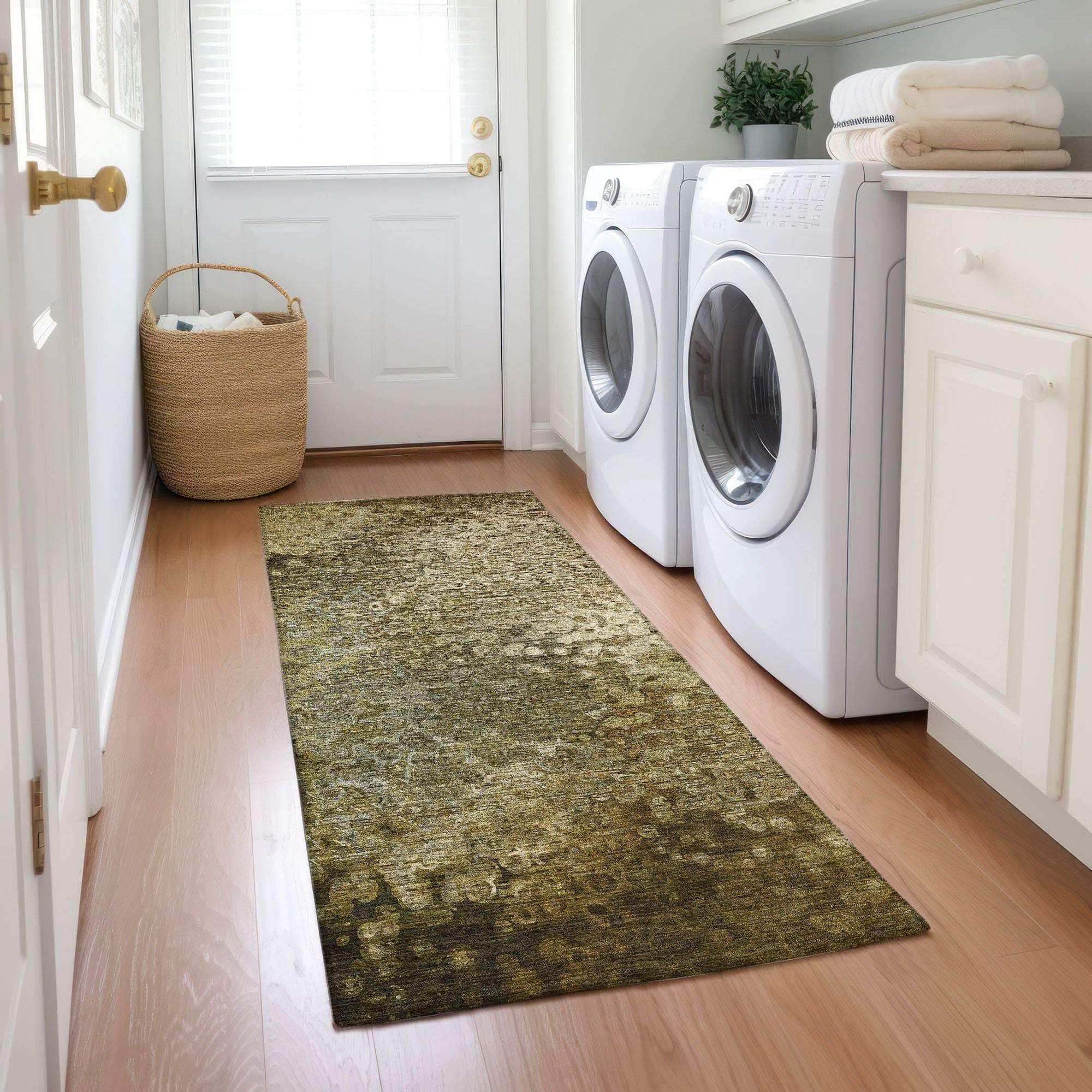 Machine Made ACN565 Brown Rugs