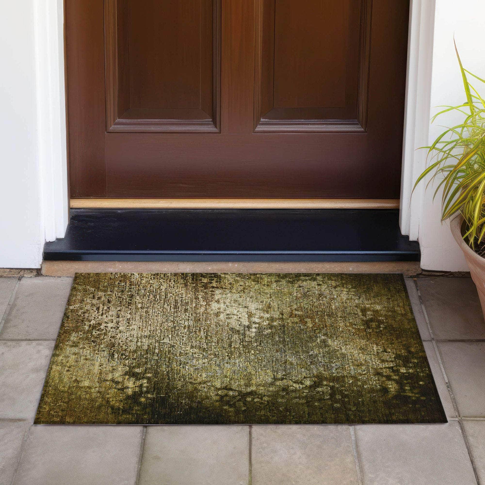 Machine Made ACN565 Brown Rugs