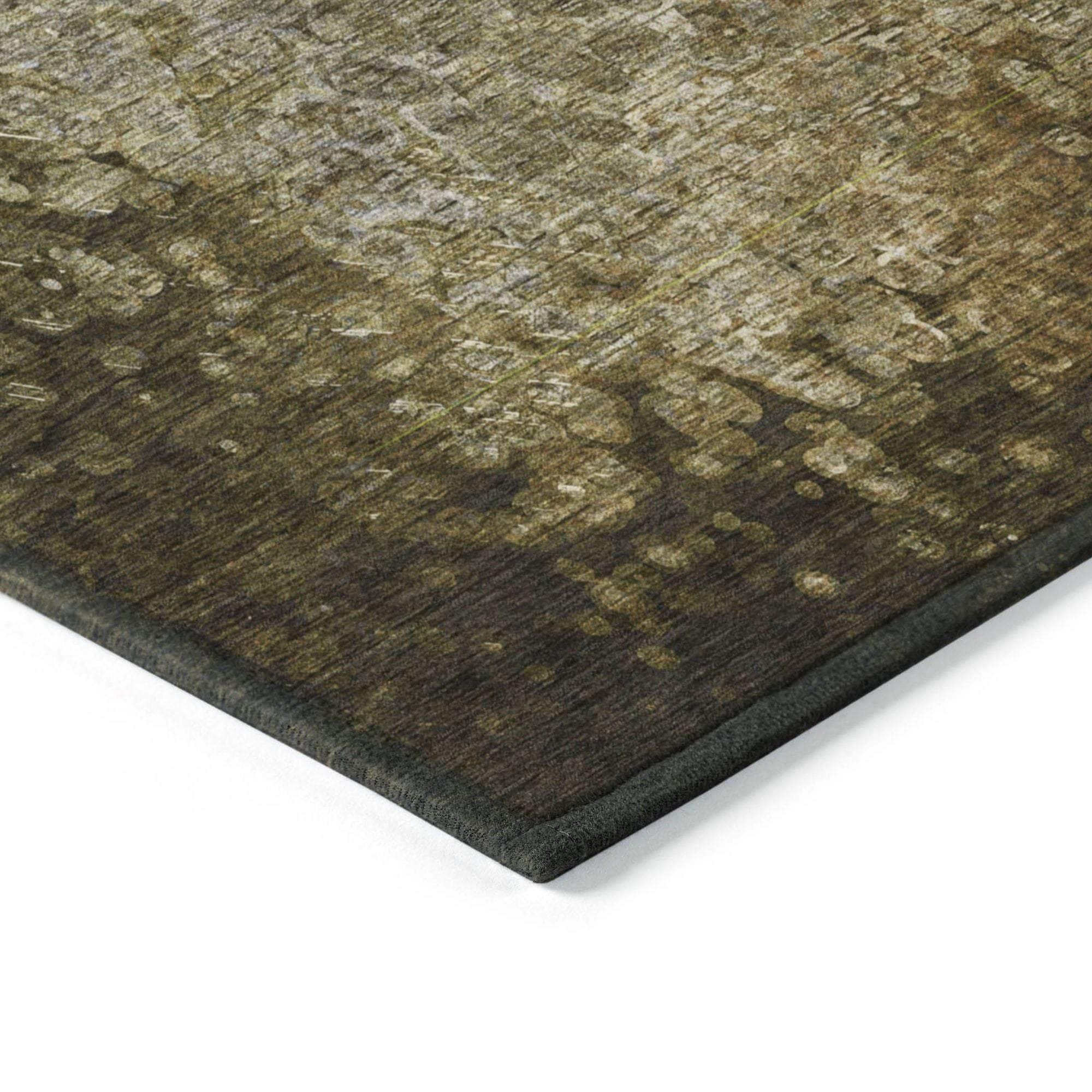 Machine Made ACN565 Brown Rugs