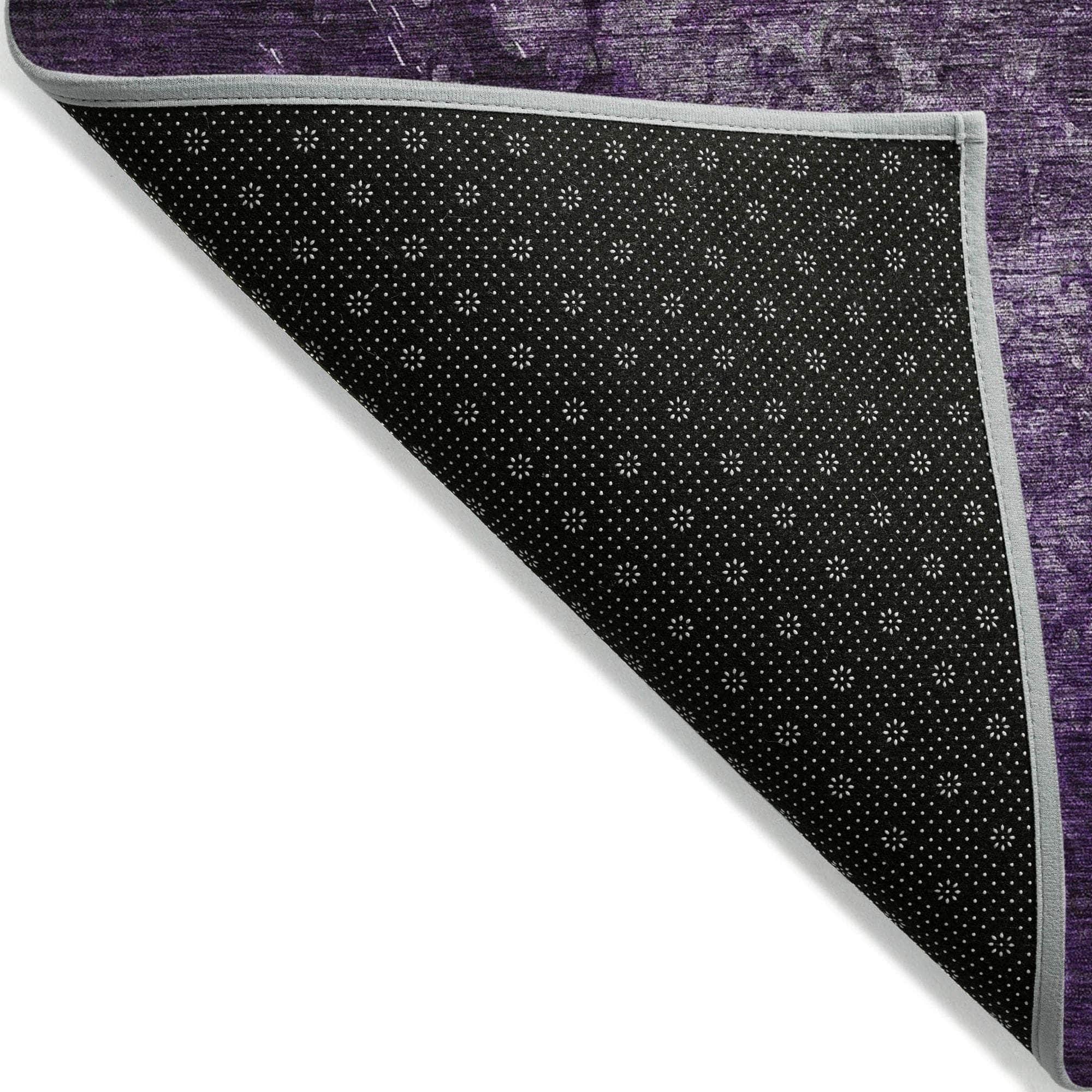 Machine Made ACN565 Purple Rugs